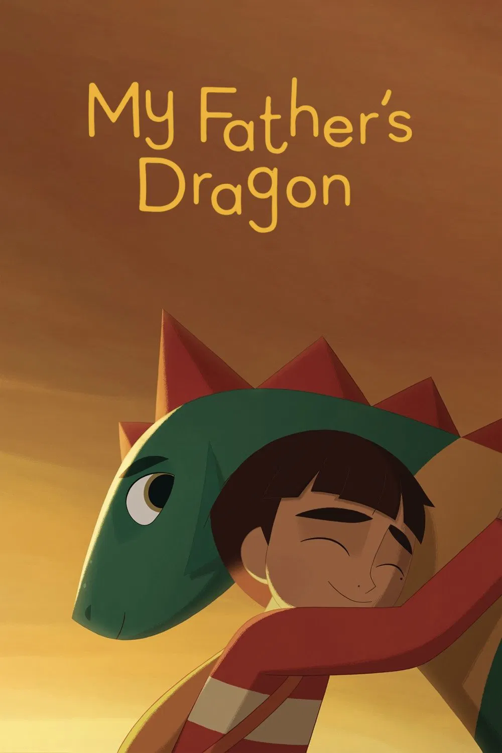 Poster chính thức của phim Phim Hoạt Hình, Phim Phiêu Lưu "Chú Rồng Của Cha Tôi" (My Father's Dragon - 2022), với sự tham gia của diễn viên Jacob Tremblay và Golshifteh Farahani.