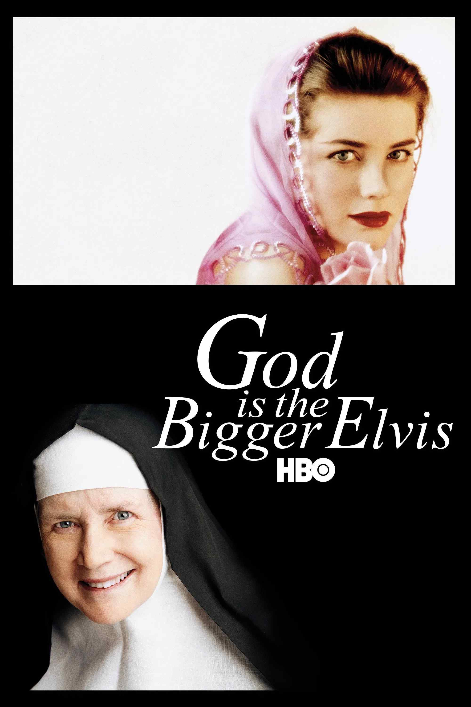 Poster chính thức của phim Phim Tài Liệu "Chúa Là Elvis Lớn Lao Hơn" (God Is the Bigger Elvis - 2012), với sự tham gia của diễn viên Dolores Hart và Elvis Presley.
