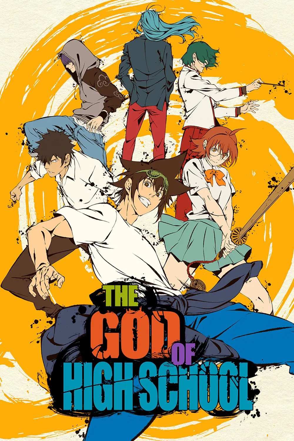 Poster chính thức của phim Phim Hoạt Hình, Phim Hài "Chúa Tể Học Đường" (The God of High School - 2020), với sự tham gia của diễn viên Tatsumaru Tachibana và Ayaka Ohashi.