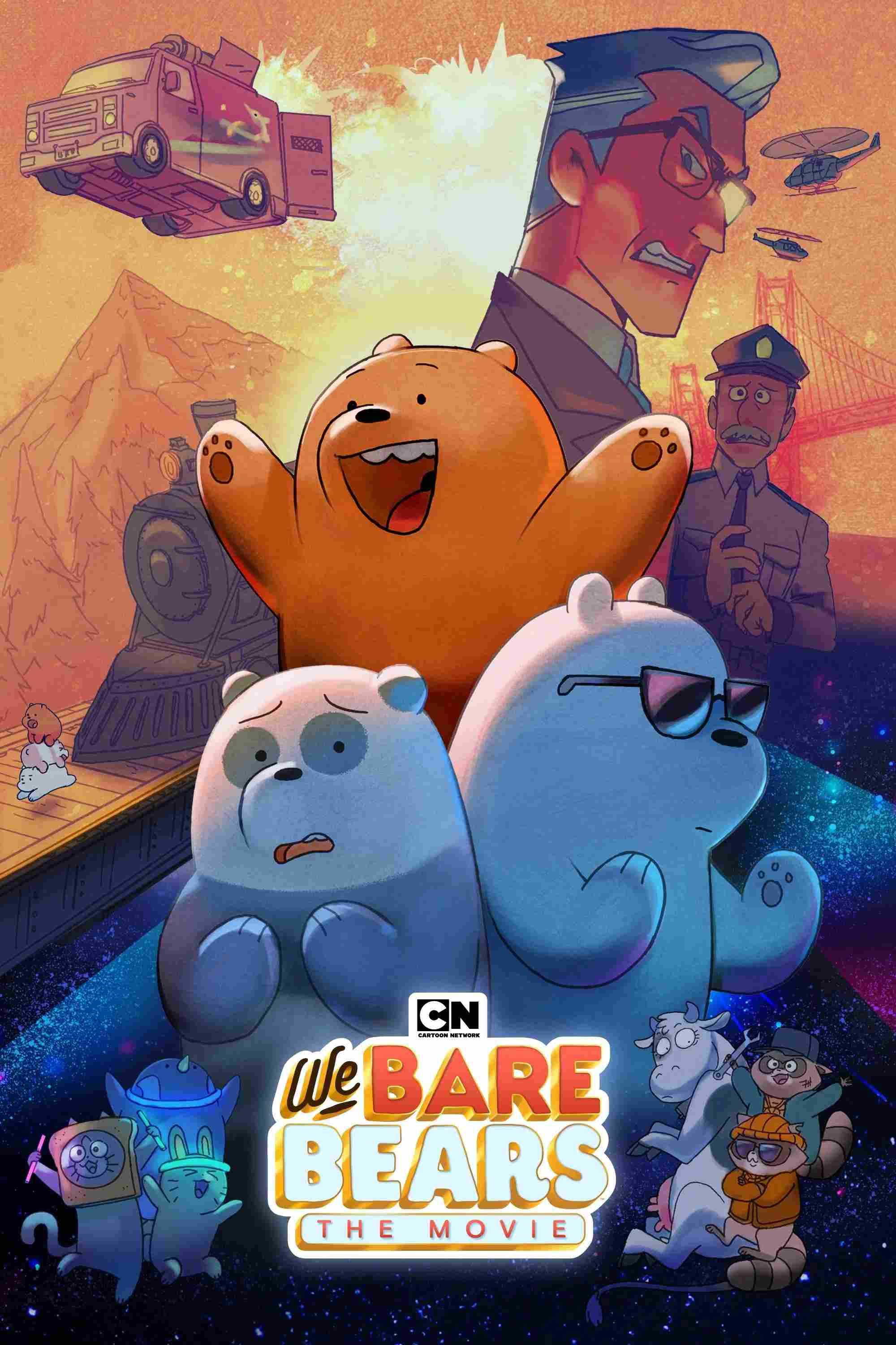 Poster chính thức của phim Phim Hoạt Hình, Phim Phiêu Lưu "Chúng Tôi Đơn Giản Là Gấu - The Movie" (We Bare Bears: The Movie - 2020), với sự tham gia của diễn viên Eric Edelstein và Bobby Moynihan.