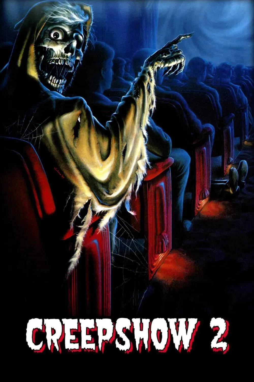 Poster chính thức của phim Phim Kinh Dị, Phim Hài "Chương Trình Quái Dị 2" (Creepshow 2 - 1987), với sự tham gia của diễn viên Lois Chiles và George Kennedy.