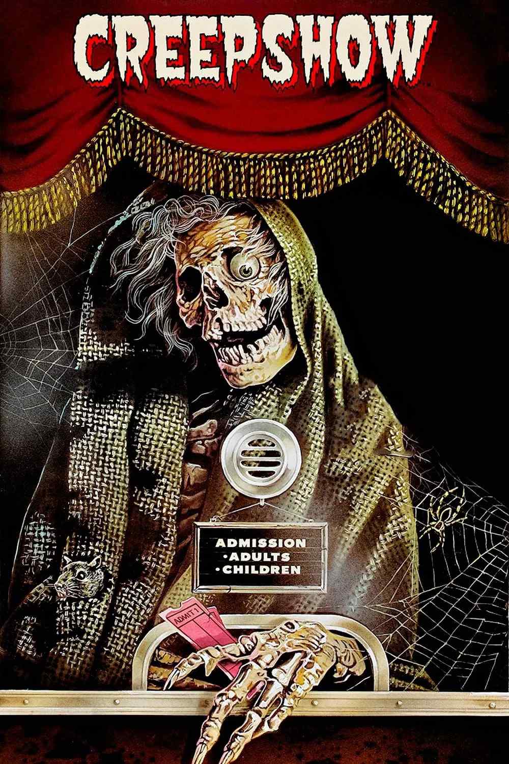 Poster chính thức của phim Phim Kinh Dị, Phim Hài "Chương Trình Quái Dị" (Creepshow - 1982), với sự tham gia của diễn viên Hal Holbrook và Adrienne Barbeau.