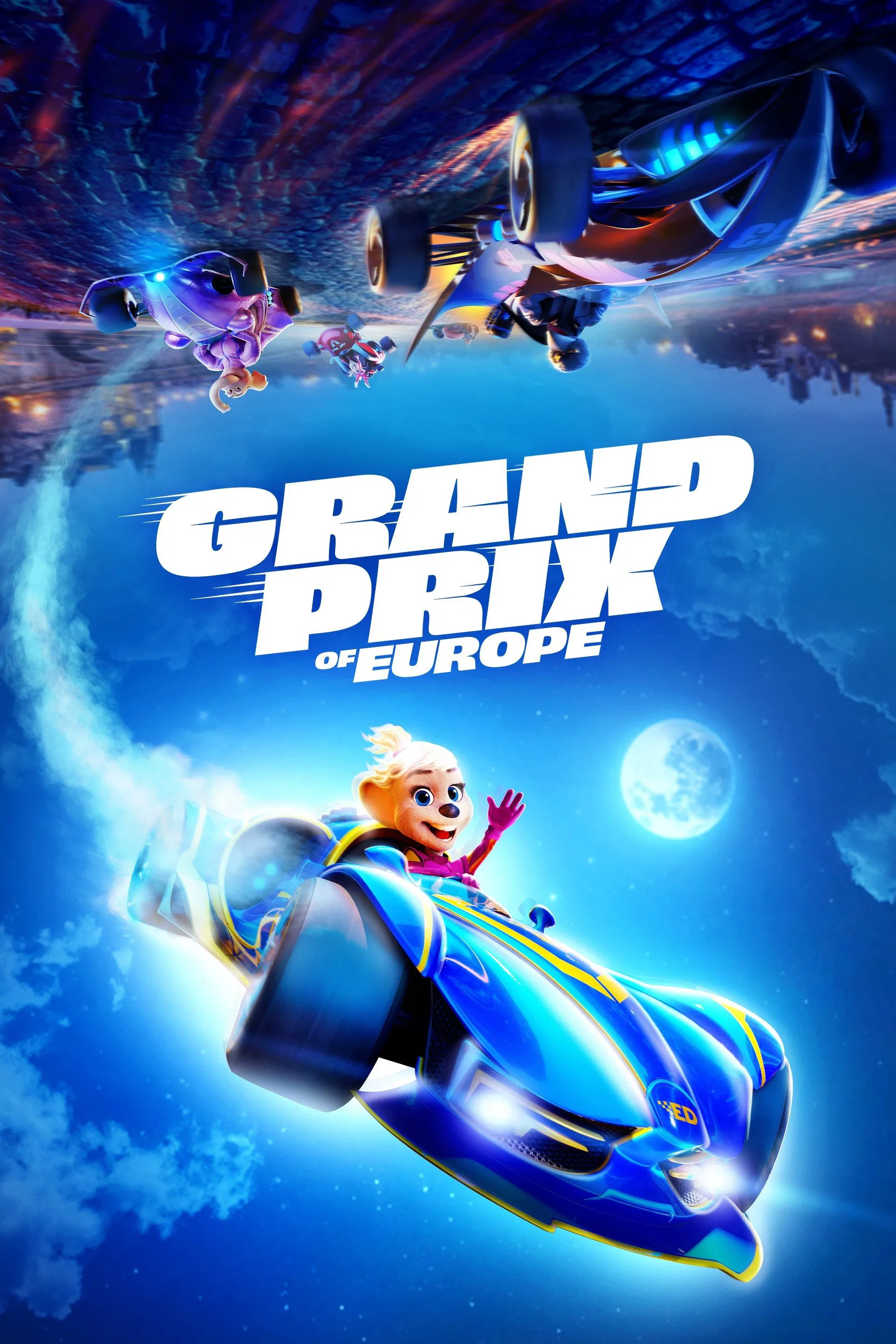 Poster chính thức của phim Phim Hoạt Hình, Phim Phiêu Lưu "Chuột Nhí Siêu Tốc Độ" (Grand Prix of Europe - 2025), với sự tham gia của diễn viên Gemma Arterton và Thomas Brodie-Sangster.