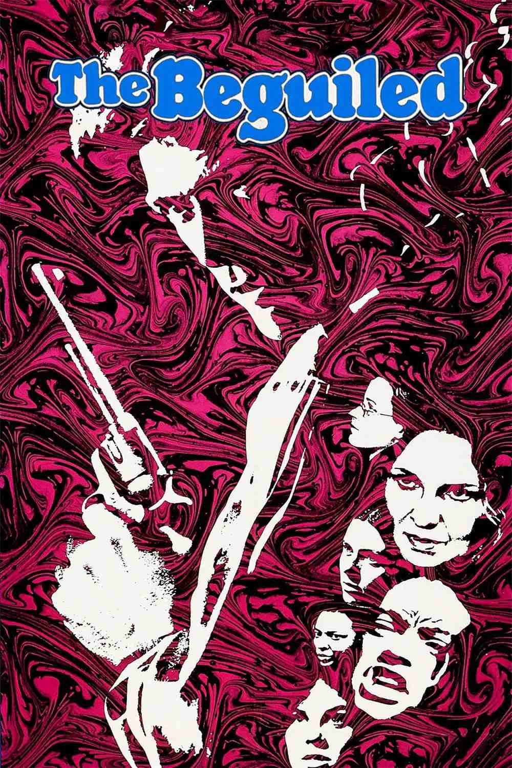 Poster chính thức của phim Phim Giật Gân, Phim Tâm Lý "Chuột Sa Hũ Nếp" (The Beguiled - 1971), với sự tham gia của diễn viên Clint Eastwood và Geraldine Page.