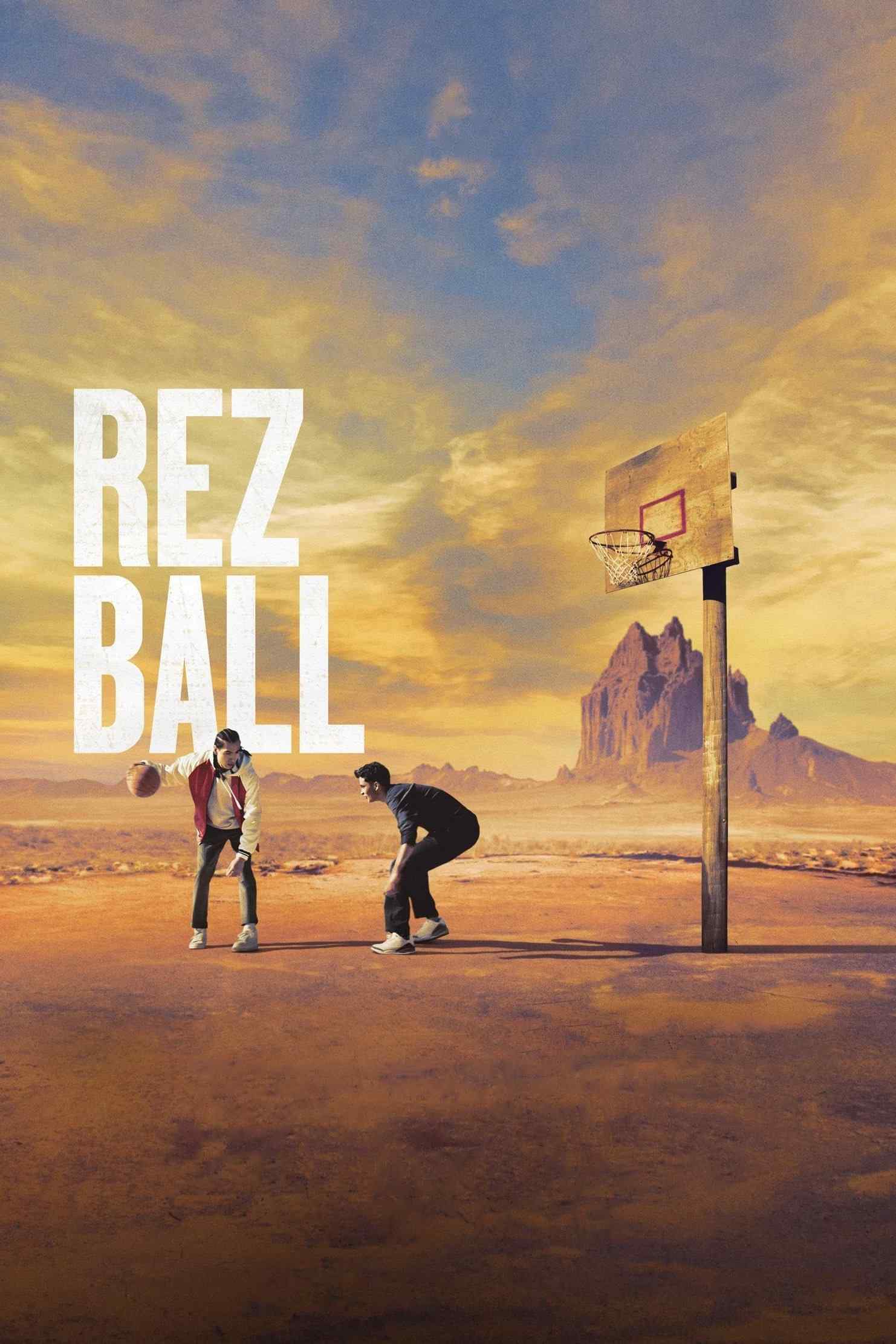 Poster chính thức của phim Phim Tâm Lý "Chuska: Những chiến binh bóng rổ" (Rez Ball - 2024), với sự tham gia của diễn viên Jessica Matten và Kauchani Bratt.