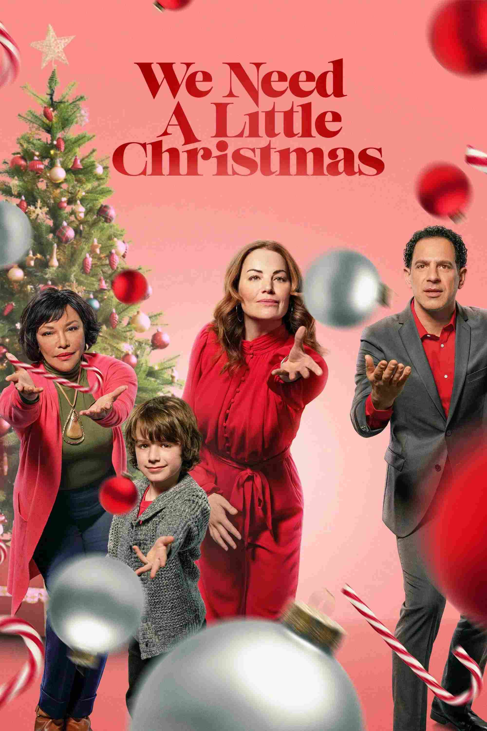 Poster chính thức của phim Phim Truyền Hình, Phim Hài "Chút Giáng Sinh Của Chúng Ta" (We Need a Little Christmas - 2022), với sự tham gia của diễn viên Erica Durance và Patrick Sabongui.