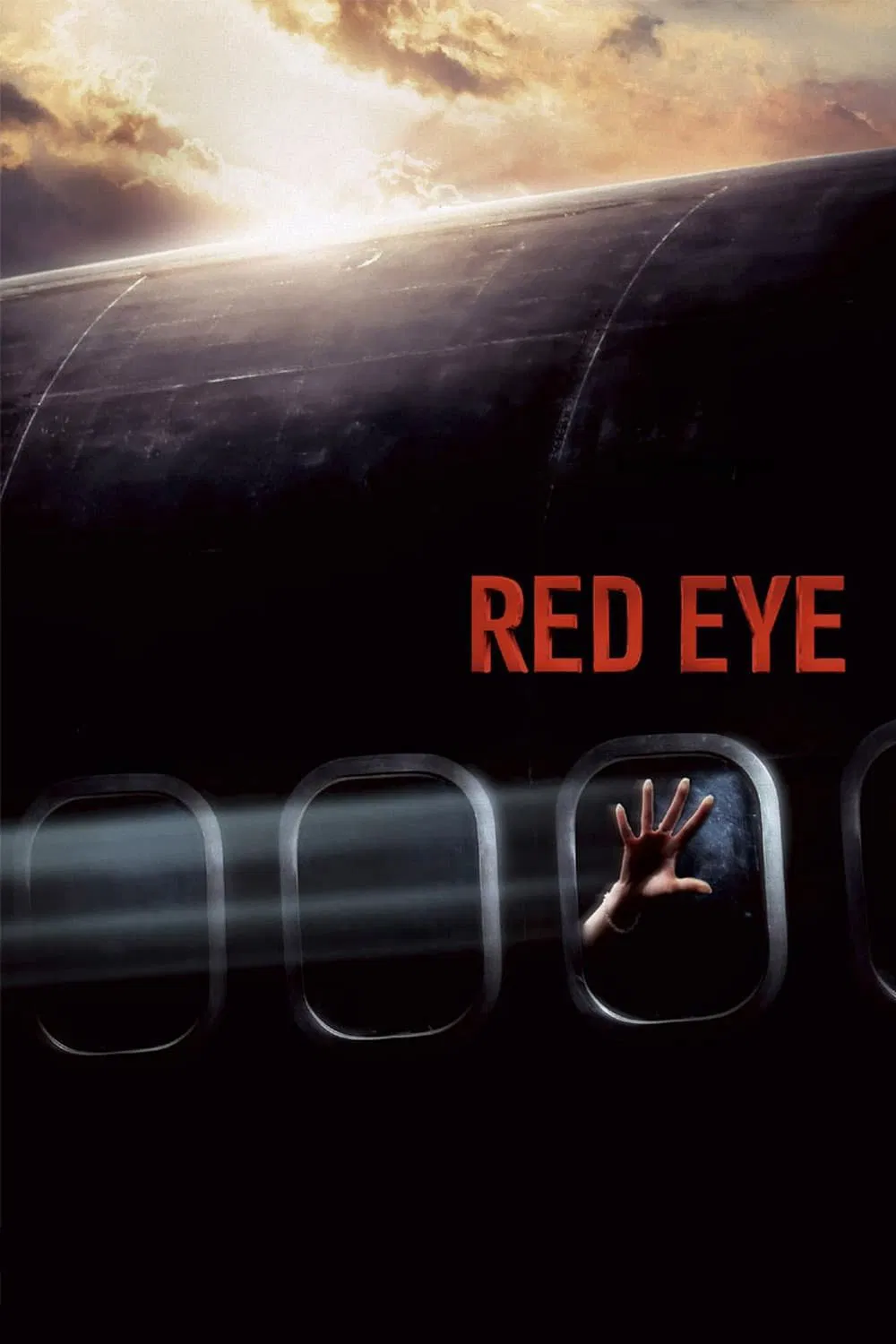 Poster chính thức của phim Phim Giật Gân, Phim Bí Ẩn "Chuyến Bay Đêm" (Red Eye - 2005), với sự tham gia của diễn viên Rachel McAdams và Cillian Murphy.