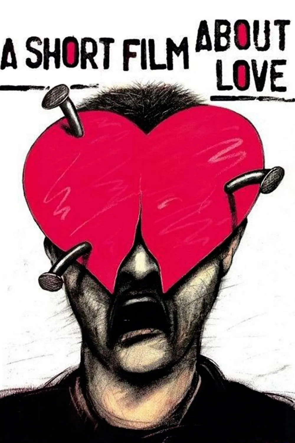 Poster chính thức của phim Phim Tâm Lý, Phim Tình Cảm "Chuyện Cô Hàng Xóm" (A Short Film About Love - 1988), với sự tham gia của diễn viên Grażyna Szapołowska và Olaf Lubaszenko.