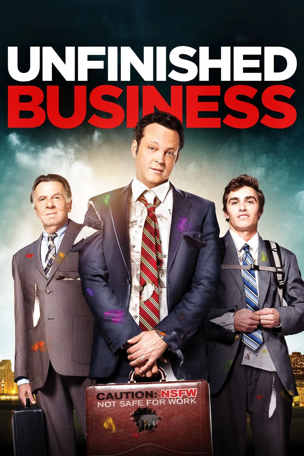 Poster chính thức của phim Phim Hài "Chuyến Công Tác Bá Đạo" (Unfinished Business - 2015), với sự tham gia của diễn viên Vince Vaughn và Dave Franco.