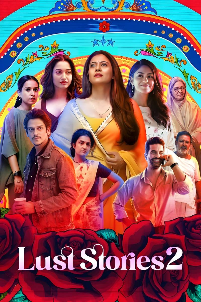 Poster chính thức của phim Phim Tâm Lý, Phim Tình Cảm "Chuyện Dục Vọng 2" (Lust Stories 2 - 2023), với sự tham gia của diễn viên Neena Gupta và Mrunal Thakur.