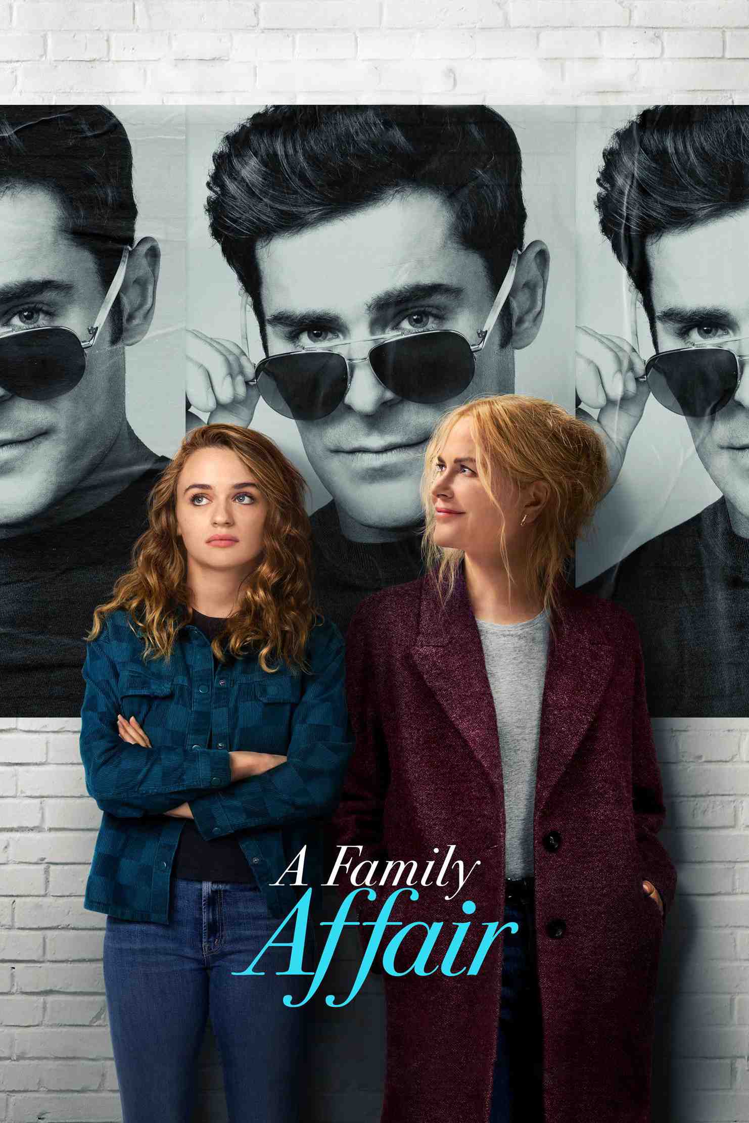 Poster chính thức của phim Phim Tình Cảm, Phim Hài "Chuyện Mẹ Chuyện Sếp" (A Family Affair - 2024), với sự tham gia của diễn viên Nicole Kidman và Zac Efron.