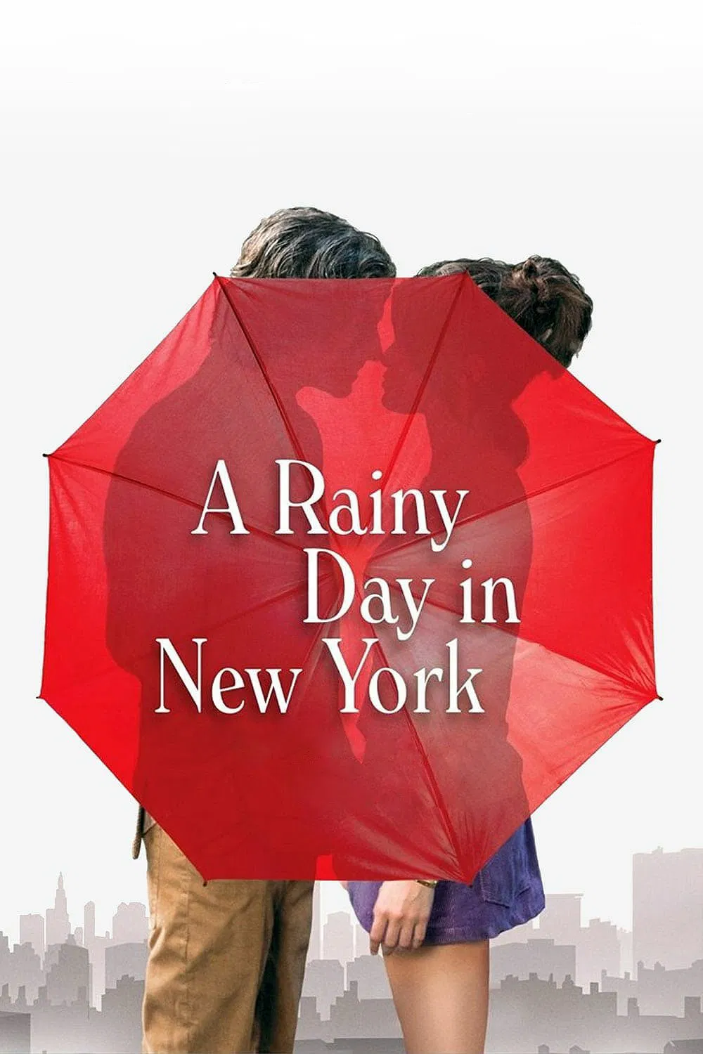 Poster chính thức của phim Phim Hài, Phim Tình Cảm "Chuyện Ngày Mưa Ở New York" (A Rainy Day in New York - 2019), với sự tham gia của diễn viên Timothée Chalamet và Elle Fanning.