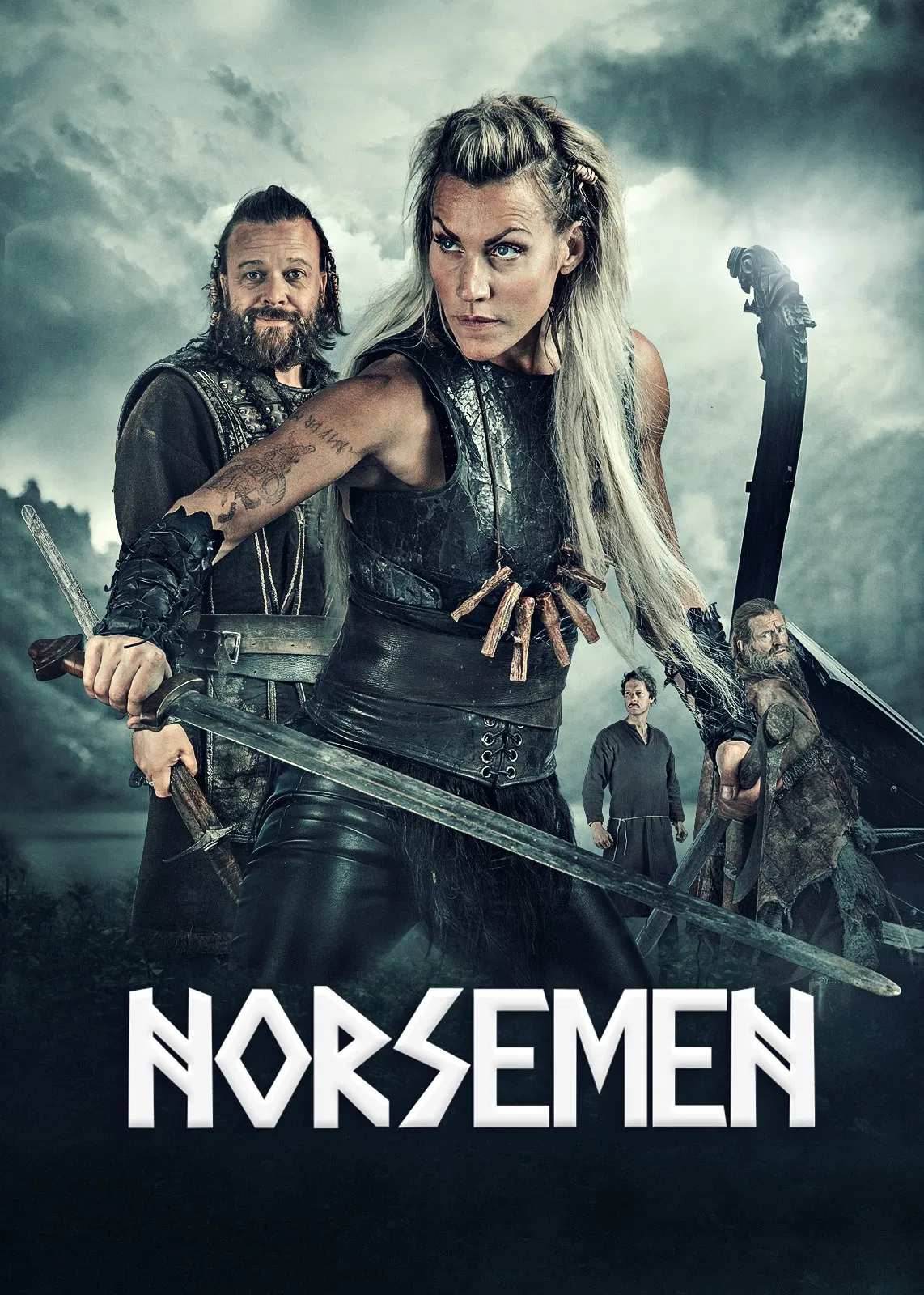 Poster chính thức của phim Phim Hài, Phim Tâm Lý "Chuyện Người Viking (Phần 2)" (Norsemen - 2016), với sự tham gia của diễn viên Trond Fausa Aurvåg và Jon Øigarden.