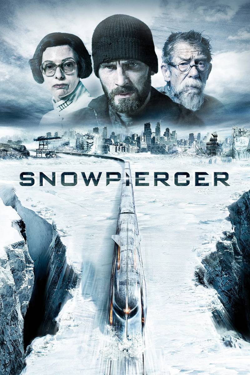 Poster chính thức của phim Phim Hành Động, Phim Viễn Tưởng "Chuyến Tàu Băng Giá" (Snowpiercer - 2013), với sự tham gia của diễn viên Chris Evans và Song Kang-ho.
