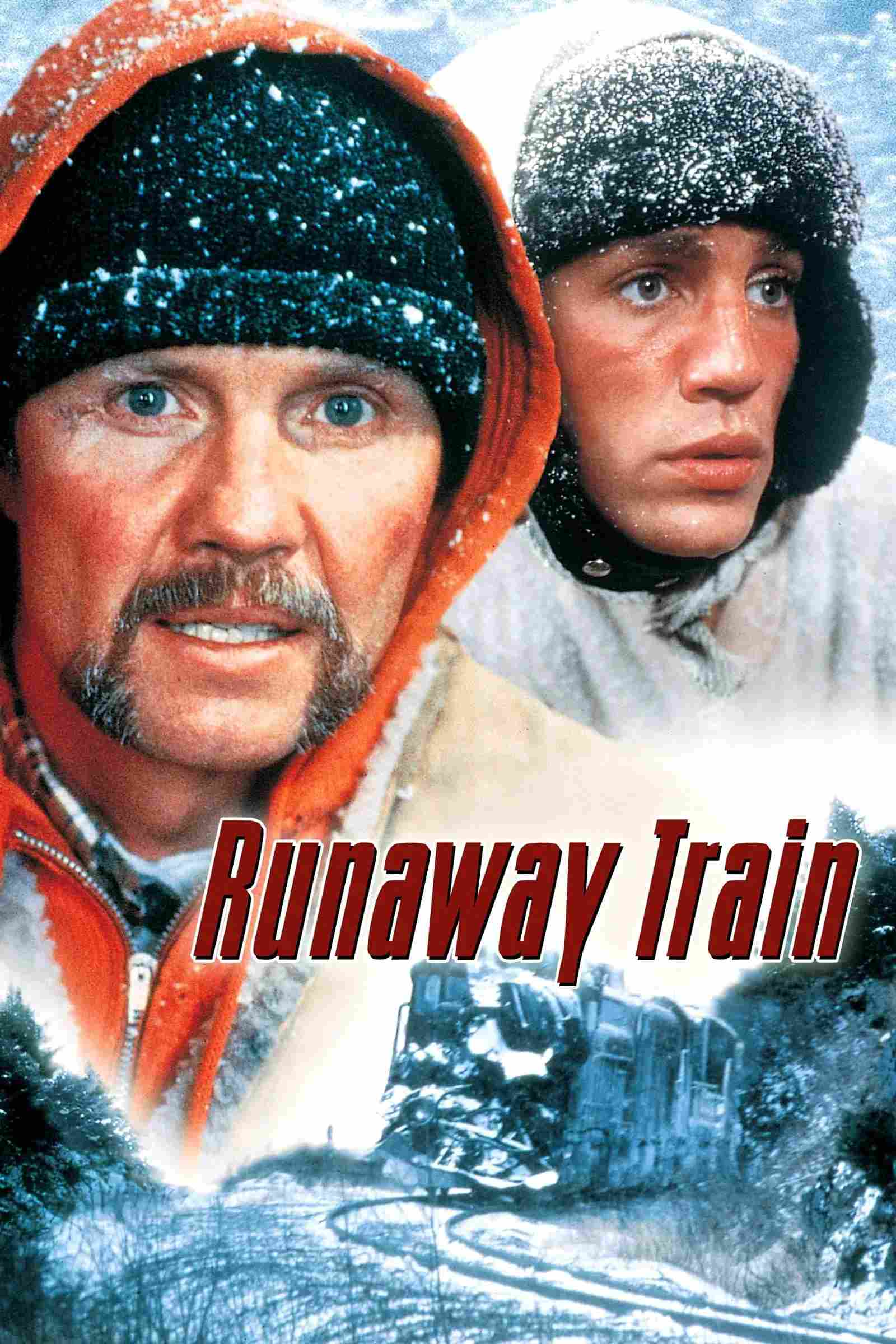 Poster chính thức của phim Phim Hành Động, Phim Giật Gân "Chuyến Tàu Chạy Trốn" (Runaway Train - 1985), với sự tham gia của diễn viên Jon Voight và Eric Roberts.
