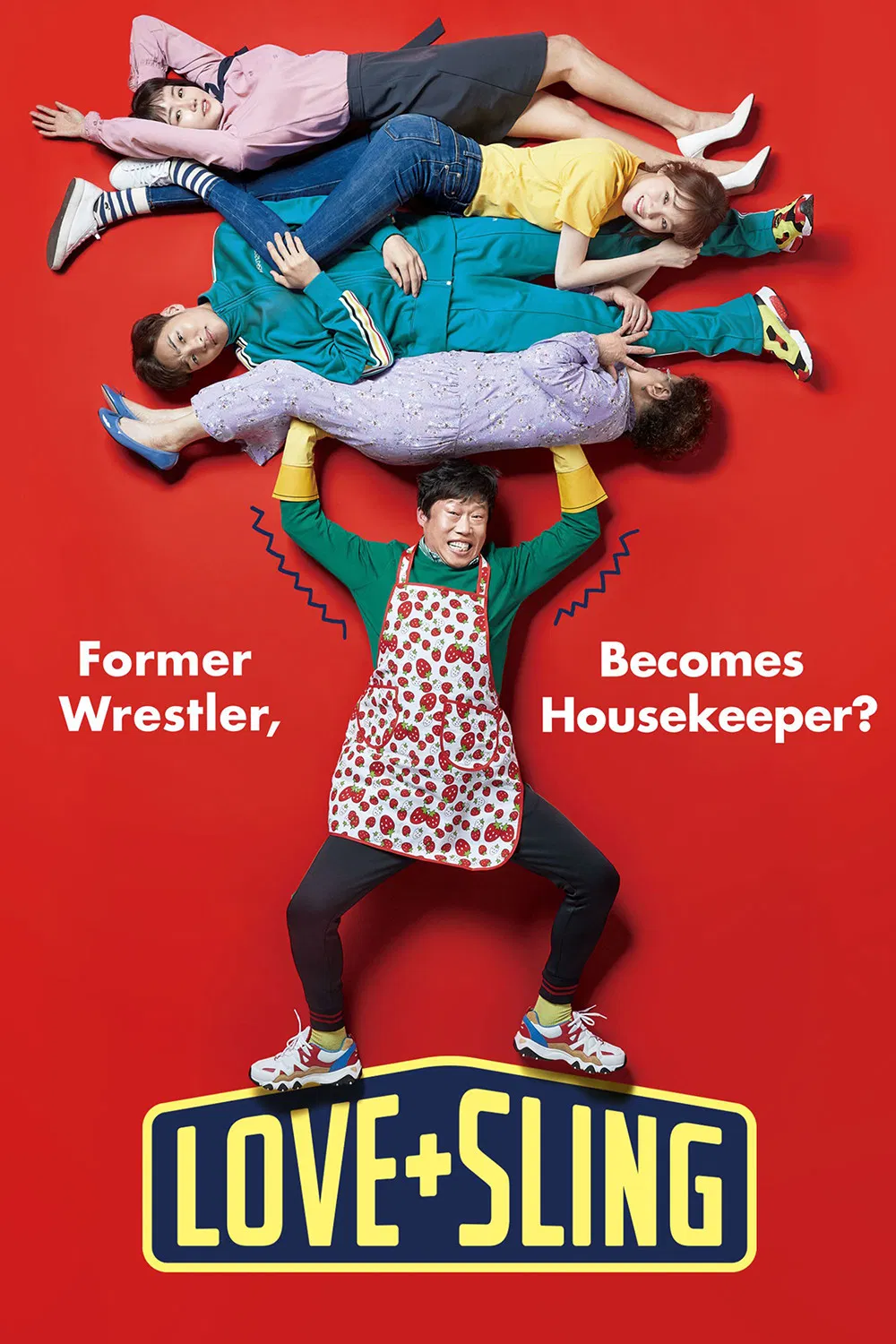Poster chính thức của phim Phim Hài, Phim Tình Cảm "Chuyện Tình Anh Đô Vật" (Love+Sling - 2018), với sự tham gia của diễn viên Yoo Hai-jin và Kim Min-jae.