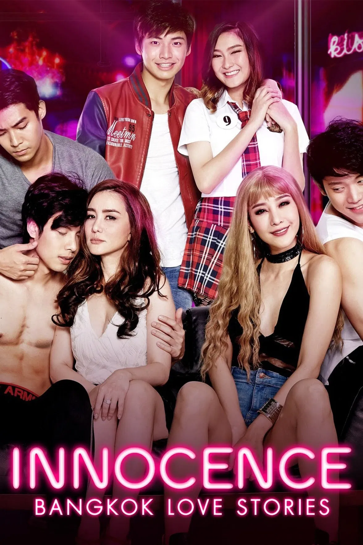 Poster chính thức của phim Phim Tâm Lý, Phim Hài "Chuyện tình Bangkok: Ngây thơ" (Bangkok Love Stories: Innocence - 2018), với sự tham gia của diễn viên Nicole Theriault và Nida Patcharaveerapong.