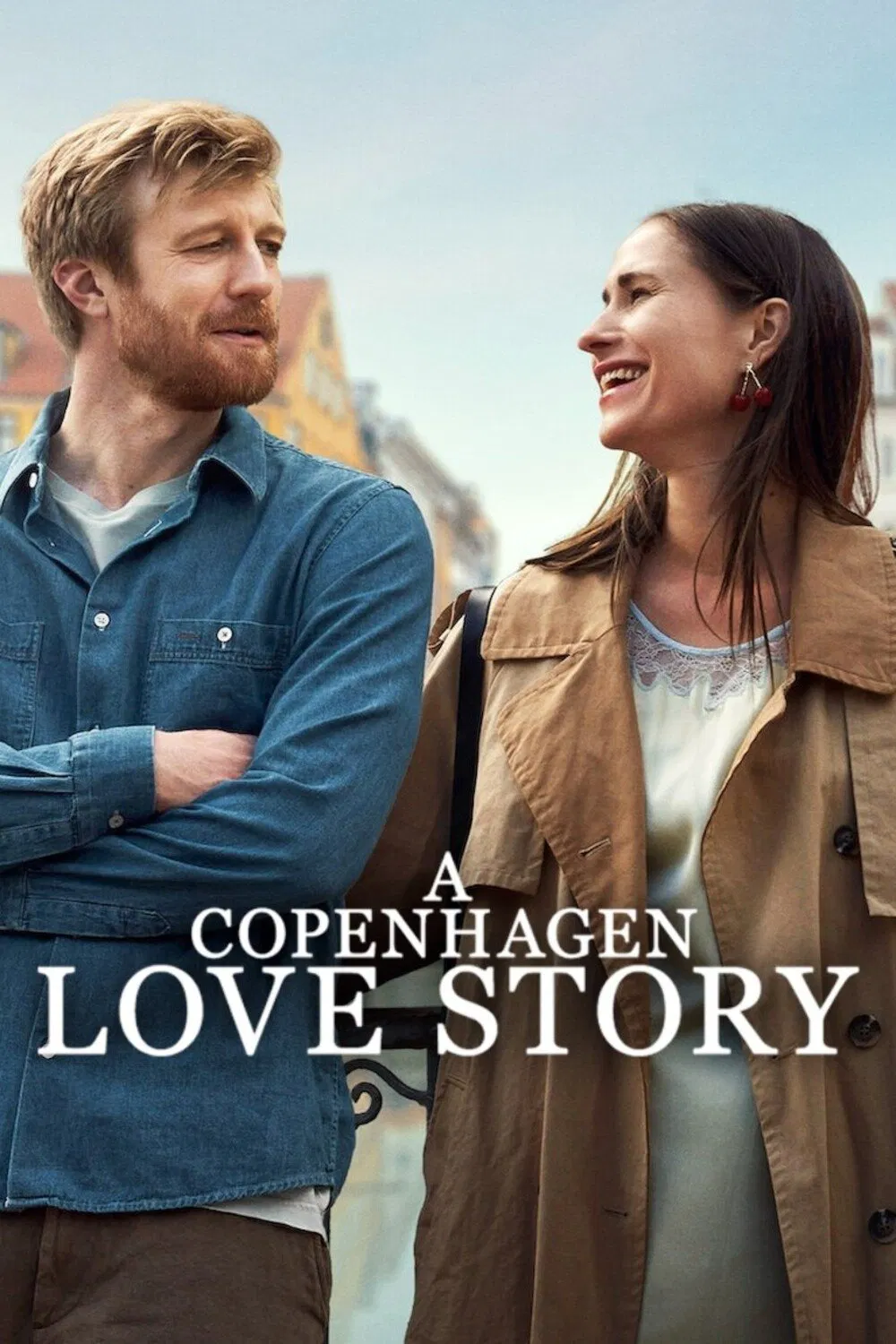 Poster chính thức của phim Phim Tình Cảm, Phim Tâm Lý "Chuyện Tình Copenhagen" (A Copenhagen Love Story - 2025), với sự tham gia của diễn viên Rosalinde Mynster và Joachim Fjelstrup.