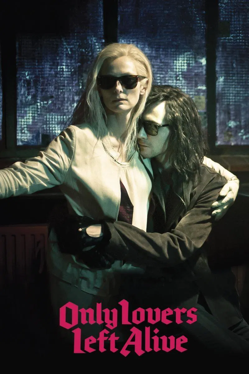 Poster chính thức của phim Phim Tâm Lý, Phim Tình Cảm "Chuyện Tình Ma Cà Rồng" (Only Lovers Left Alive - 2013), với sự tham gia của diễn viên Tilda Swinton và Tom Hiddleston.