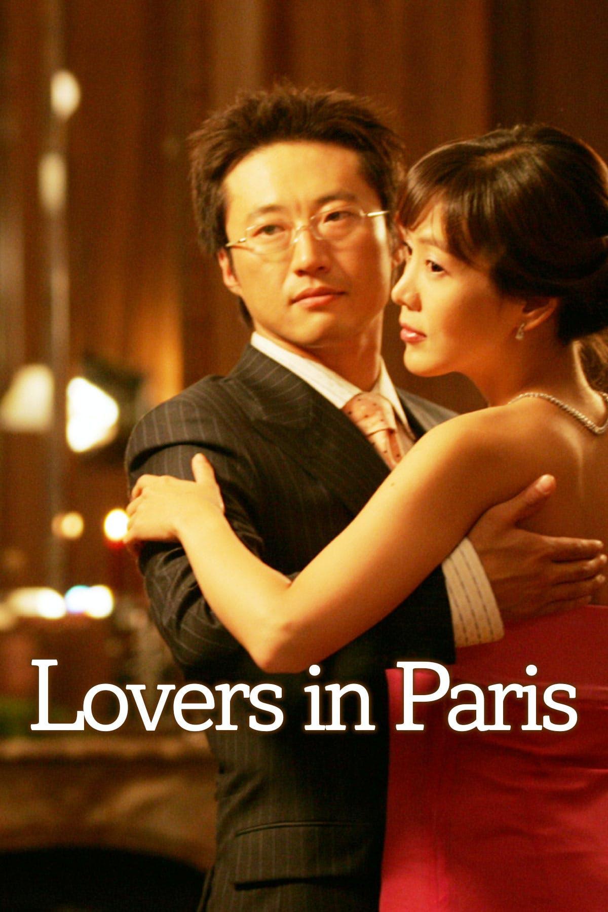 Poster chính thức của phim Phim Tâm Lý "Chuyện Tình Paris" (Lovers in Paris - 2004), với sự tham gia của diễn viên Kim Jung-eun và Park Shin-yang.