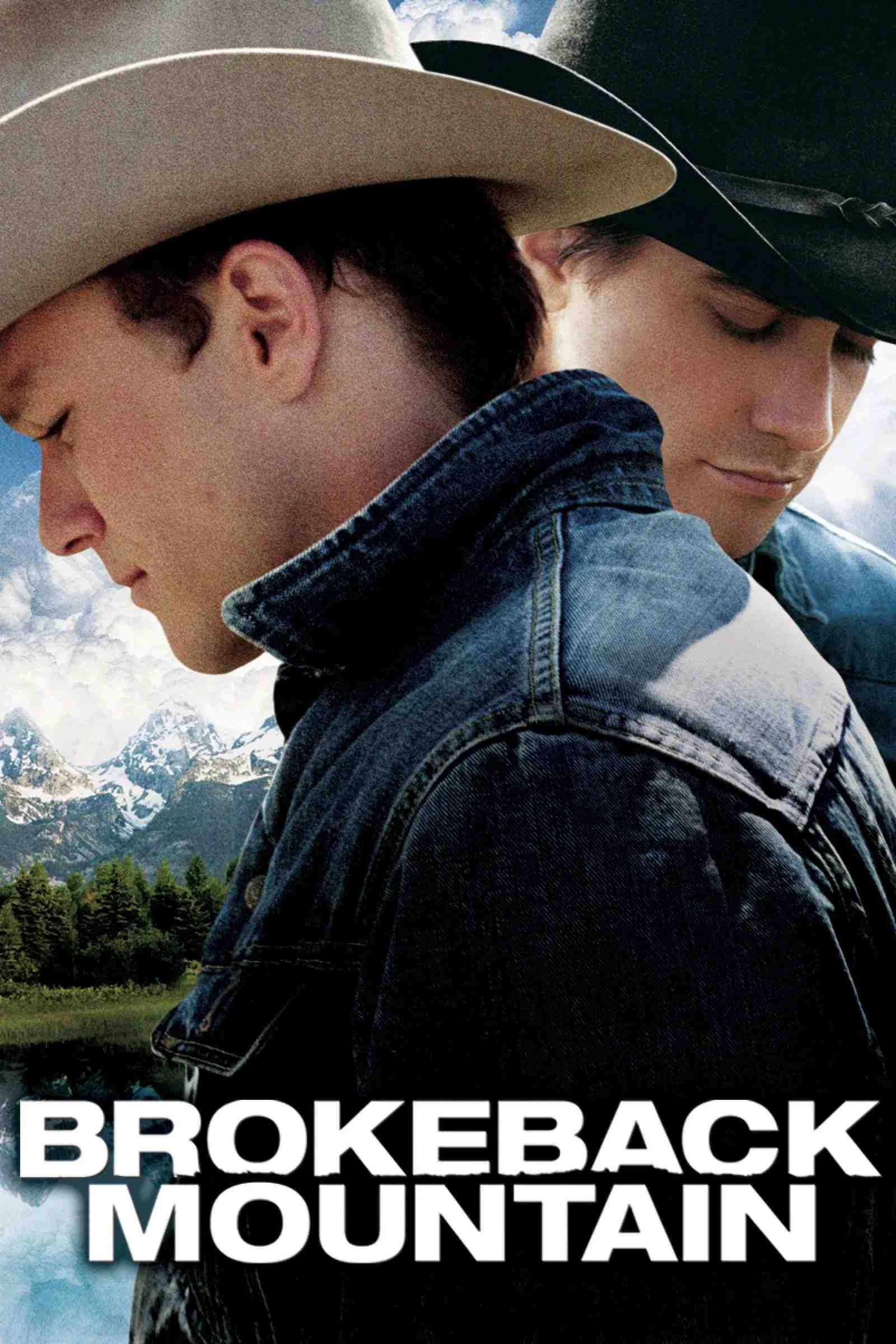 Poster chính thức của phim Phim Tâm Lý, Phim Tình Cảm "Chuyện Tình Sau Núi" (Brokeback Mountain - 2005), với sự tham gia của diễn viên Heath Ledger và Jake Gyllenhaal.