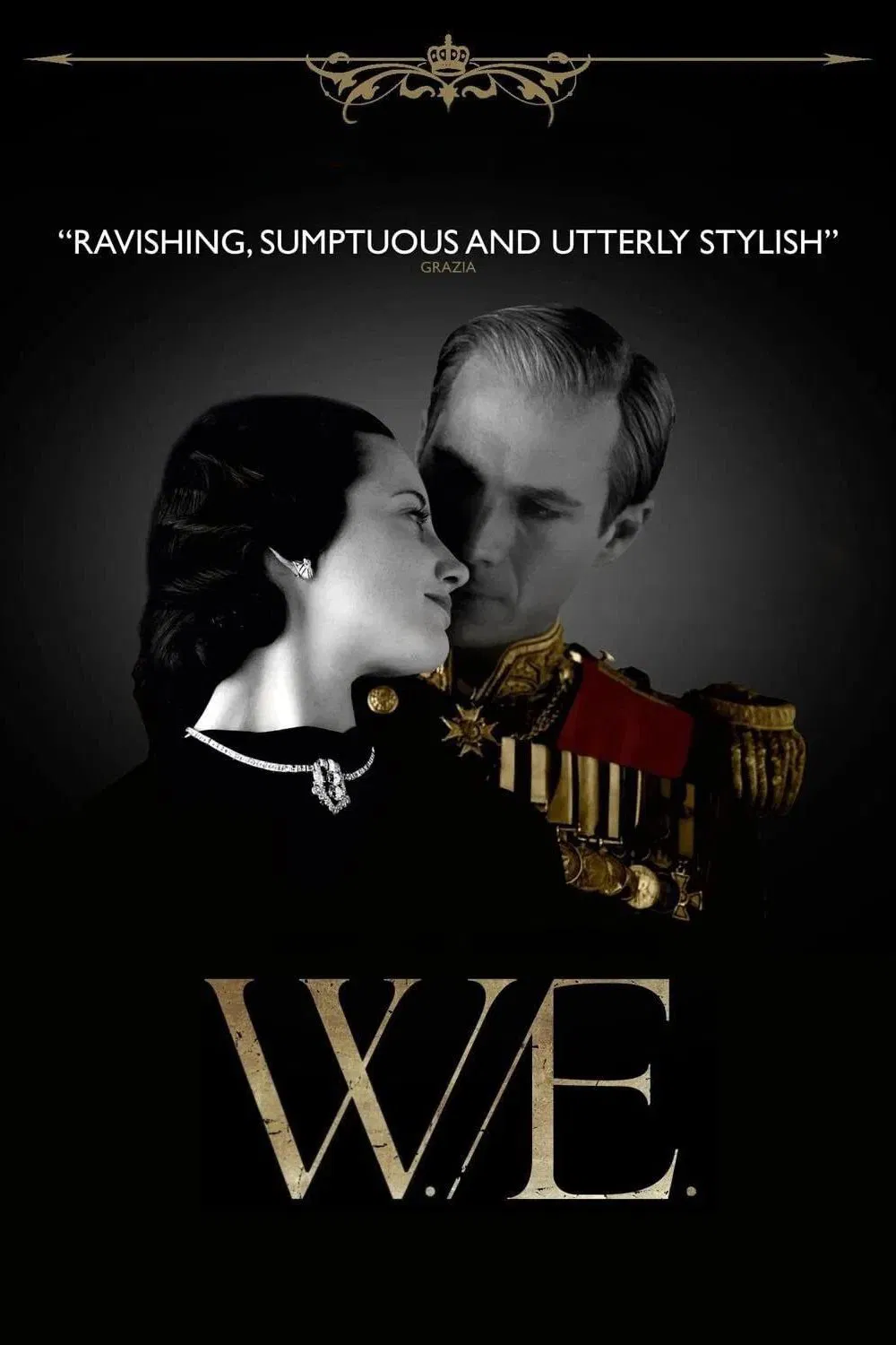 Poster chính thức của phim Phim Tâm Lý, Phim Tình Cảm "Chuyện Tình Thế Kỷ" (W.E. - 2011), với sự tham gia của diễn viên Abbie Cornish và Andrea Riseborough.