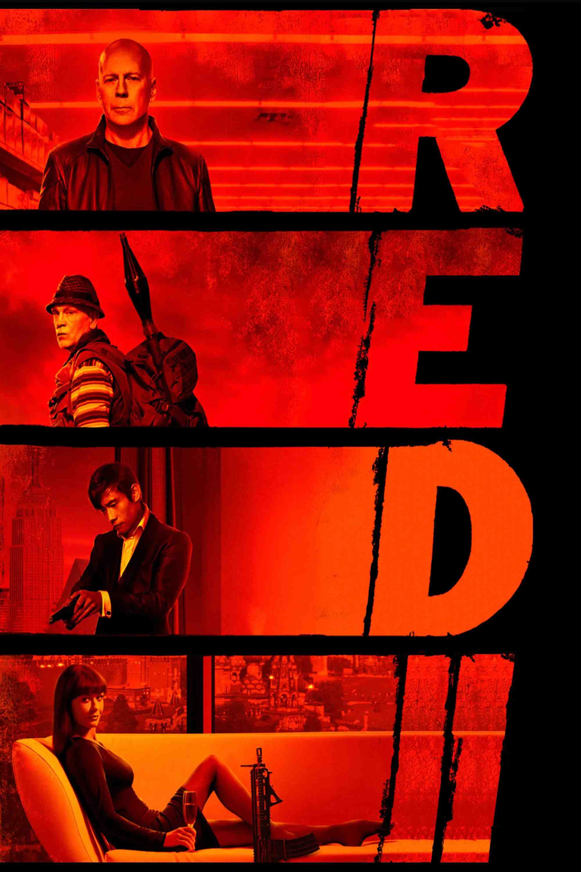 Poster chính thức của phim Phim Hành Động, Phim Hài "CIA Tái Xuất 2" (RED 2 - 2013), với sự tham gia của diễn viên Bruce Willis và John Malkovich.