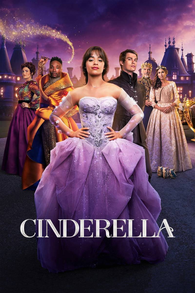 Poster chính thức của phim Phim Giả Tượng, Phim Tình Cảm "Cinderella" (Cinderella - 2021), với sự tham gia của diễn viên Camila Cabello và Nicholas Galitzine.