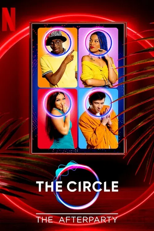 Poster chính thức của phim Phim Tài Liệu, Phim Truyền Hình "Circle - Tiệc hậu" (The Circle - The Afterparty - 2021), với sự tham gia của diễn viên David Spade và Fortune Feimster.