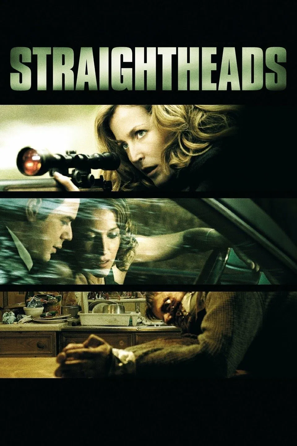 Poster chính thức của phim Phim Giật Gân "Closure" (Straightheads - 2007), với sự tham gia của diễn viên Gillian Anderson và Danny Dyer.
