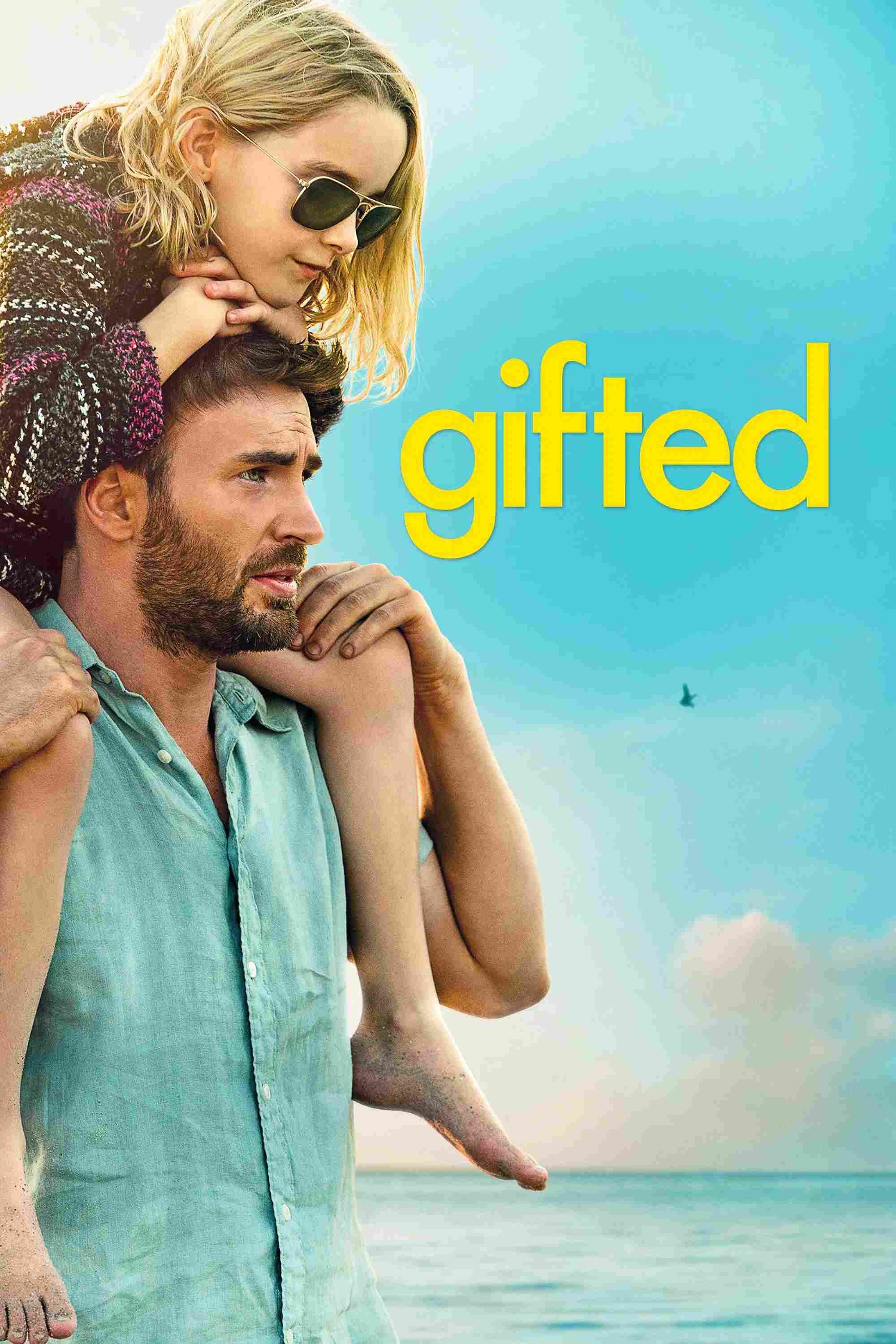 Poster chính thức của phim Phim Tâm Lý, Phim Hài "Cô Bé Thần Đồng" (Gifted - 2017), với sự tham gia của diễn viên Chris Evans và Mckenna Grace.