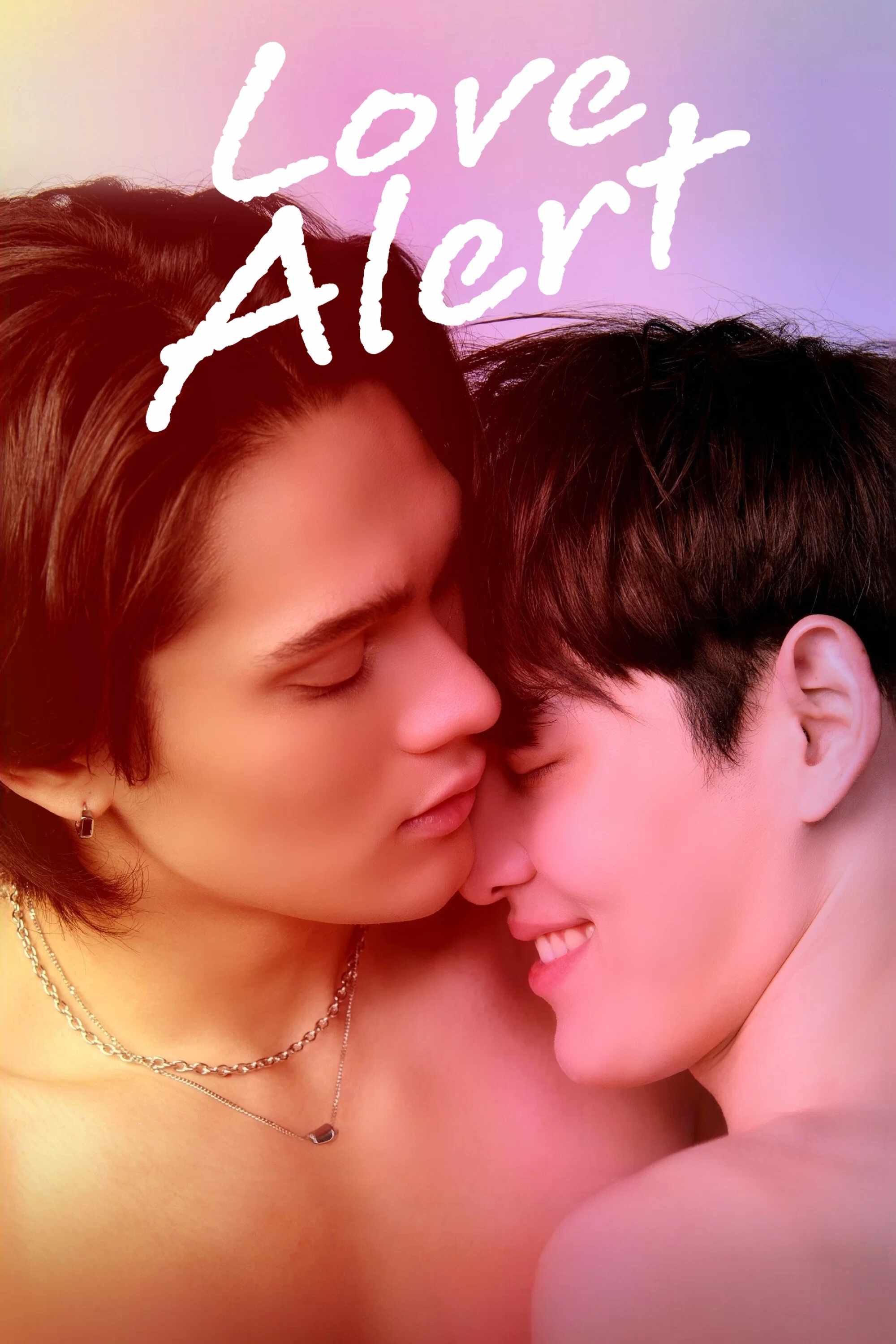 Poster chính thức của phim Phim Tâm Lý "Có Cảnh Báo, Hãy Thận Trọng" (Love Alert - 2025), với sự tham gia của diễn viên James Prescott và Kad Ploysupa.