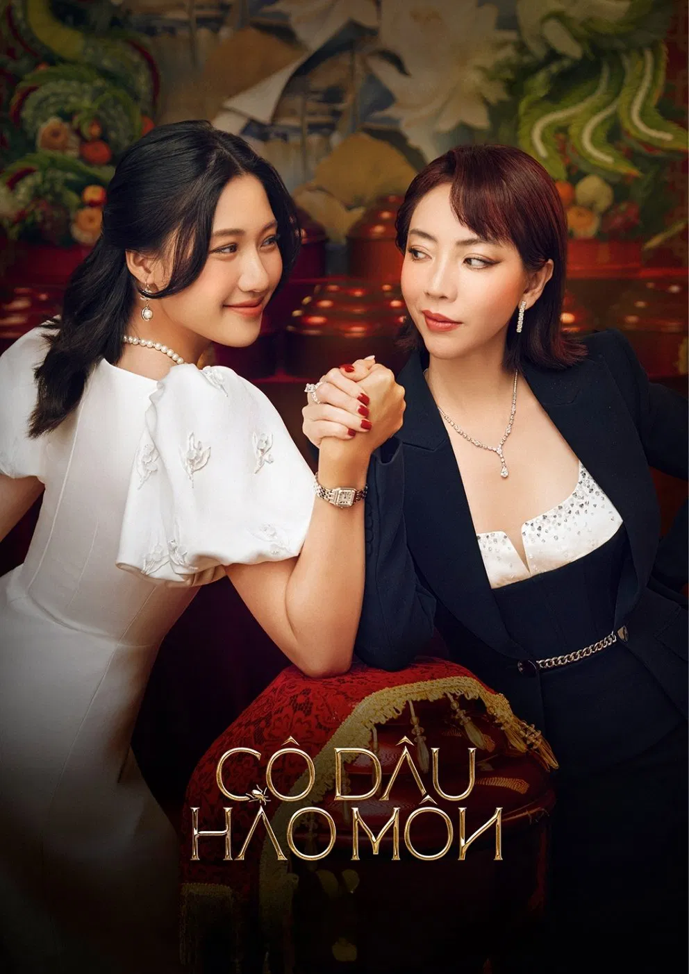 Poster chính thức của phim Phim Tâm Lý, Phim Tình Cảm "Cô Dâu Hào Môn" (The Trophy Bride - 2024), với sự tham gia của diễn viên Uyen An và Kiều Minh Tuấn.