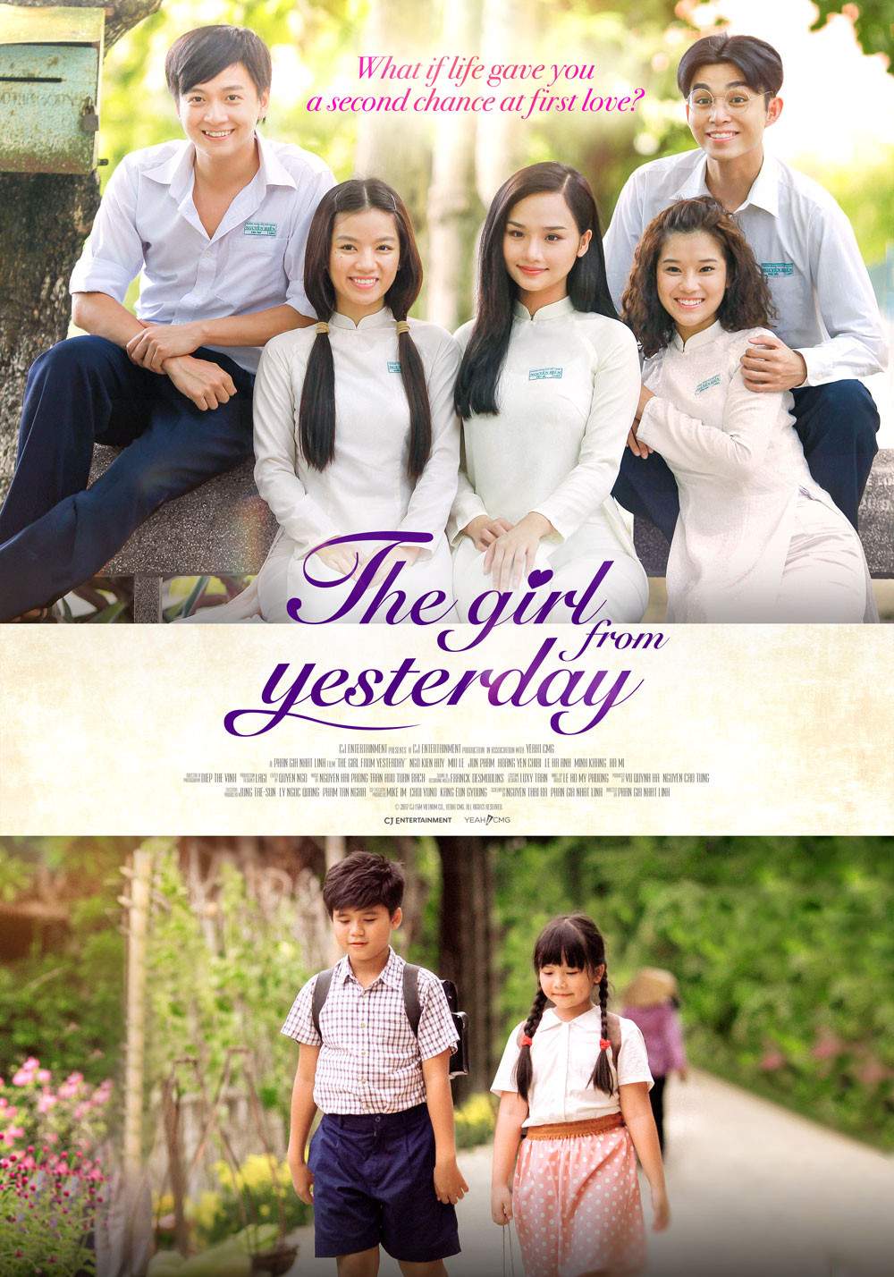 Poster chính thức của phim Phim Hài, Phim Tình Cảm "Cô Gái Đến Từ Hôm Qua" (The Girl from Yesterday - 2017), với sự tham gia của diễn viên Miu Lê và Ngô Kiến Huy.