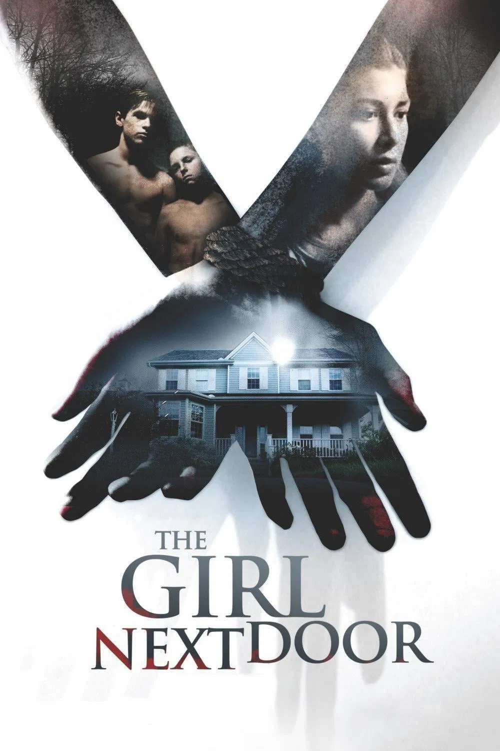 Poster chính thức của phim Phim Giật Gân, Phim Hình Sự "Cô Gái Hàng Xóm" (The Girl Next Door - 2007), với sự tham gia của diễn viên Blythe Auffarth và Daniel Manche.