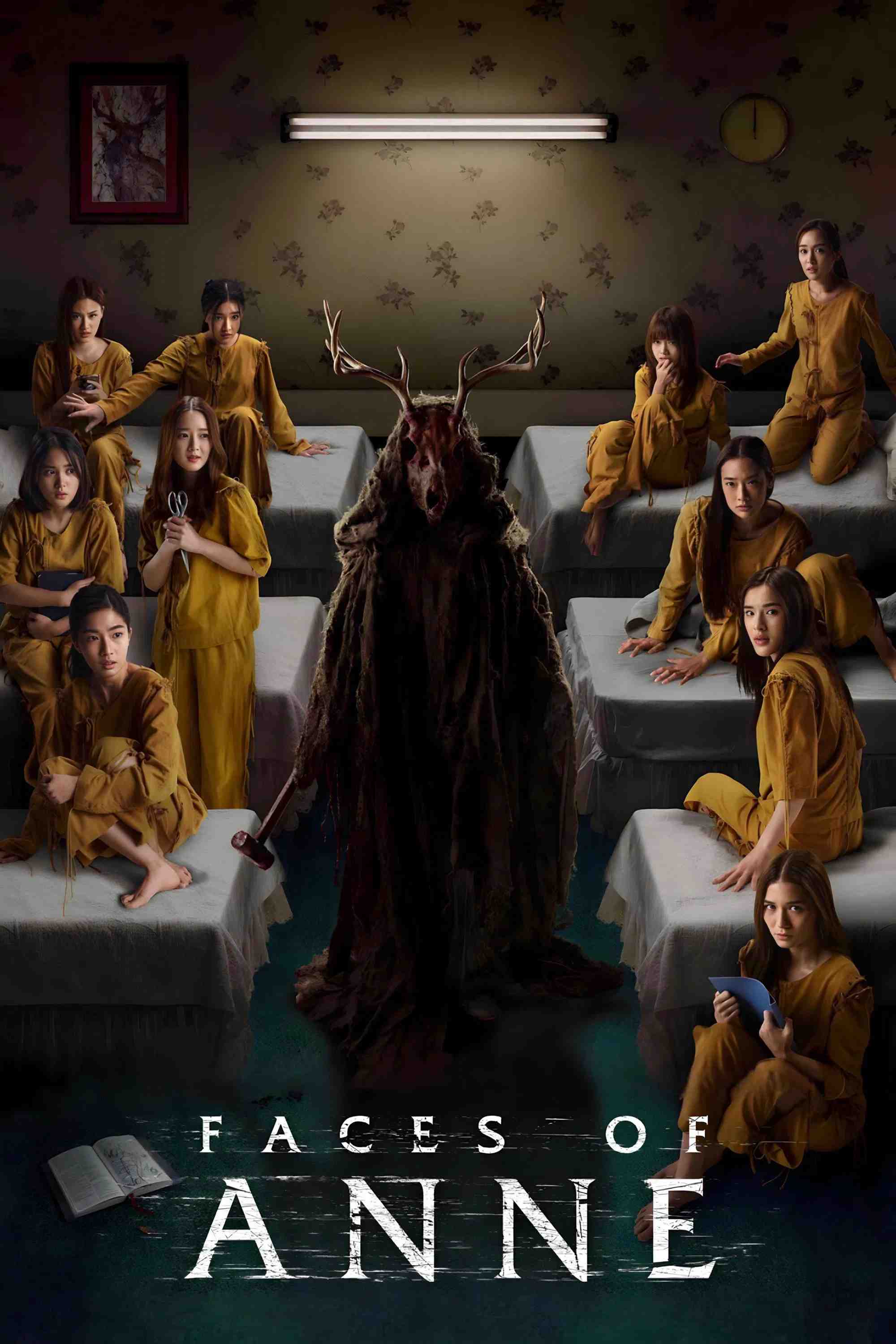 Poster chính thức của phim Phim Giật Gân, Phim Bí Ẩn "Cô Gái Muôn Mặt" (Faces of Anne - 2022), với sự tham gia của diễn viên Praewa Suthamphong và Jennis Oprasert.