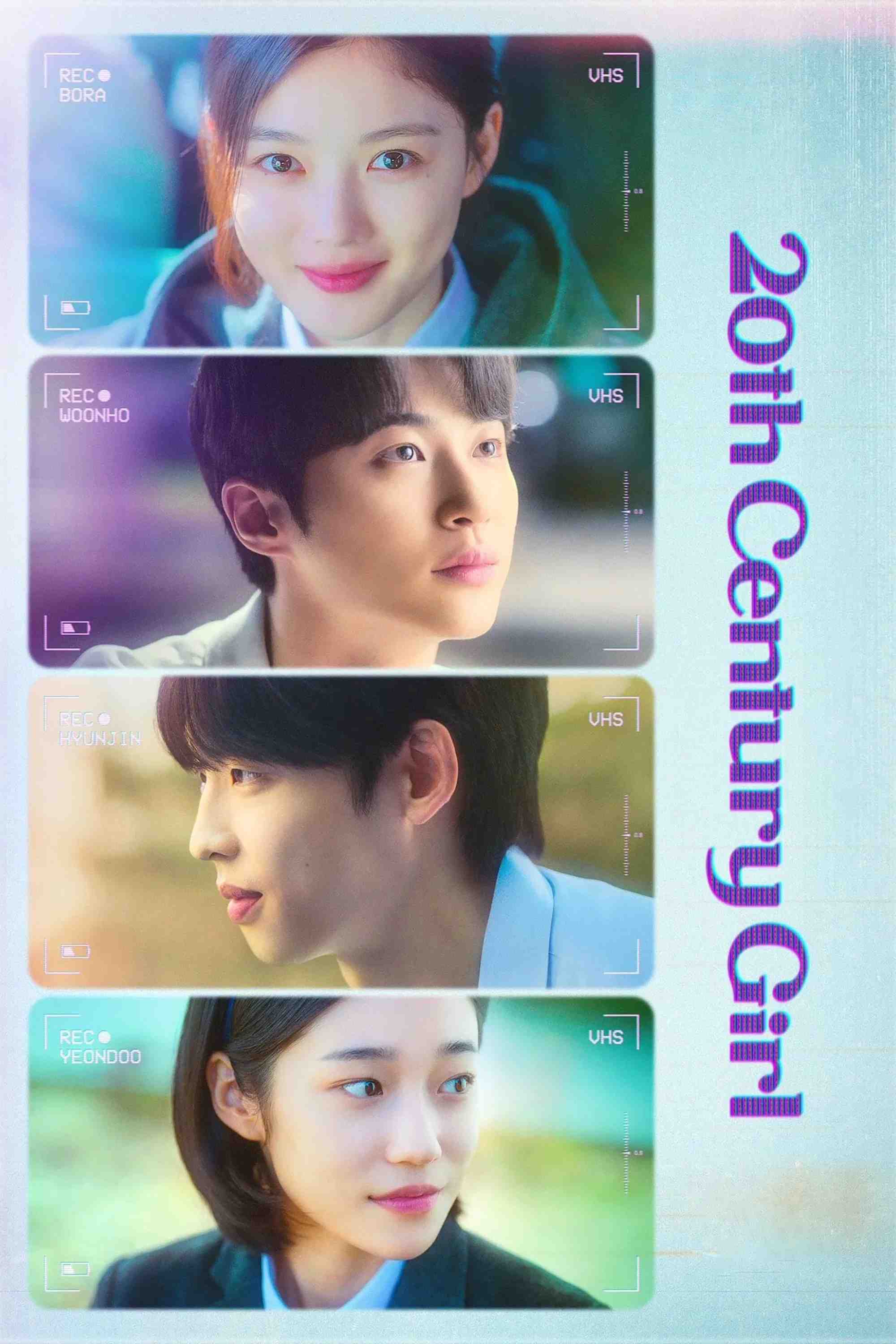 Poster chính thức của phim Phim Tình Cảm, Phim Tâm Lý "Cô Gái Thế Kỷ 20" (20th Century Girl - 2022), với sự tham gia của diễn viên Kim You-jung và Byeon Woo-seok.