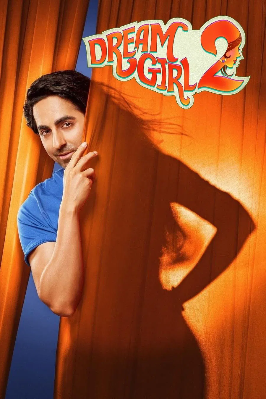 Poster chính thức của phim Phim Hài, Phim Tình Cảm "Cô Gái Trong Mơ 2" (Dream Girl 2 - 2023), với sự tham gia của diễn viên Ayushmann Khurrana và Ananya Panday.