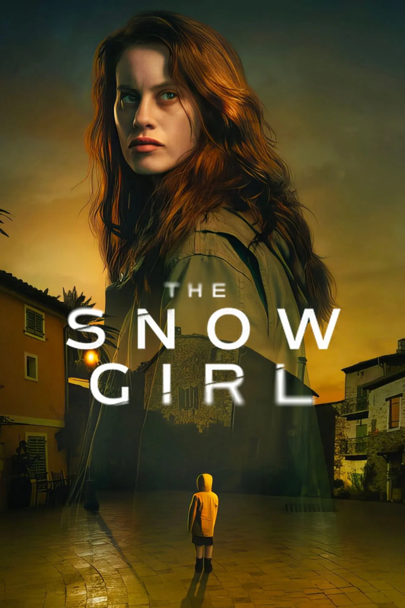 Poster chính thức của phim Phim Hình Sự, Phim Bí Ẩn "Cô Gái Trong Tuyết (Phần 2)" (The Snow Girl - 2023), với sự tham gia của diễn viên Milena Smit và Jose Coronado.