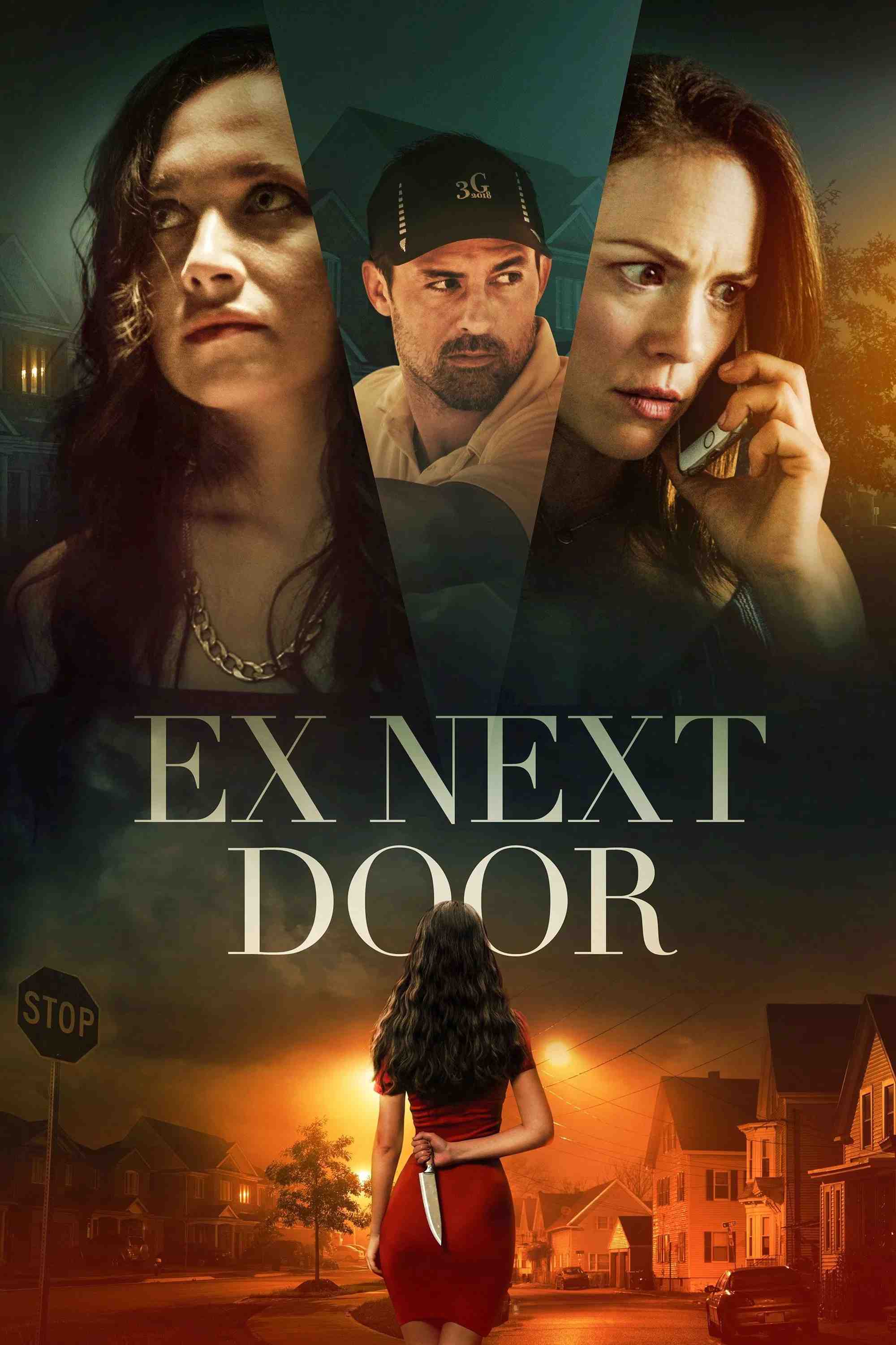 Poster chính thức của phim Phim Giật Gân, Phim Truyền Hình "Cô Hàng Xóm Quyến Rũ" (The Ex Next Door - 2019), với sự tham gia của diễn viên Philip Boyd và Mary Elizabeth Boylan.