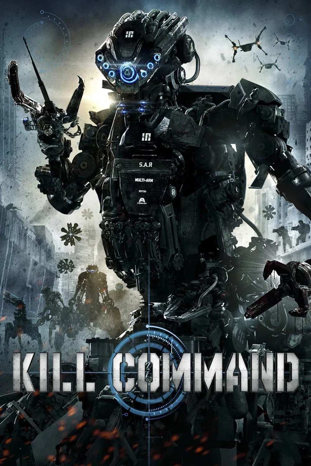 Poster chính thức của phim Phim Hành Động, Phim Kinh Dị "Cỗ Máy Sát Nhân" (Kill Command - 2016), với sự tham gia của diễn viên Vanessa Kirby và Thure Lindhardt.