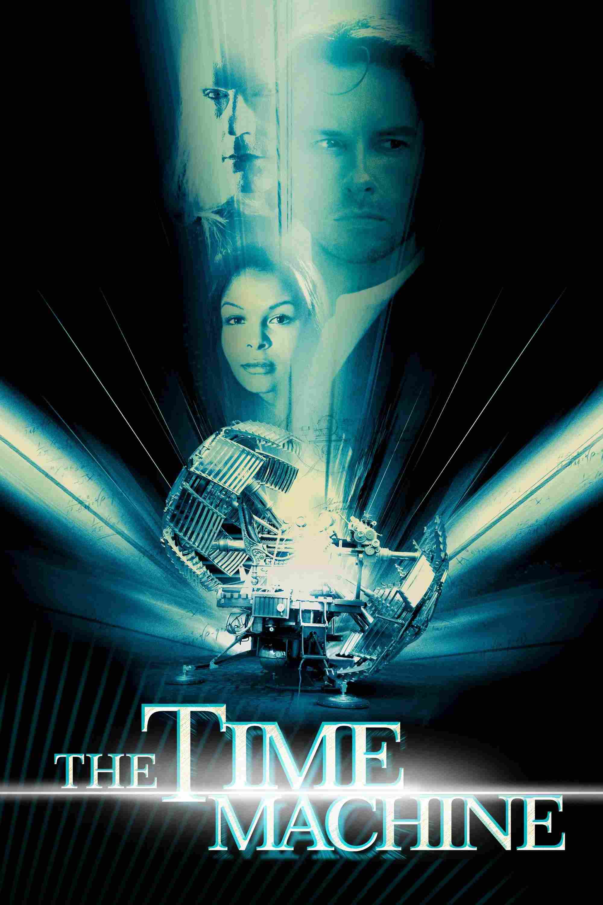 Poster chính thức của phim Phim Viễn Tưởng, Phim Phiêu Lưu "Cỗ Máy Thời Gian" (The Time Machine - 2002), với sự tham gia của diễn viên Guy Pearce và Mark Addy.