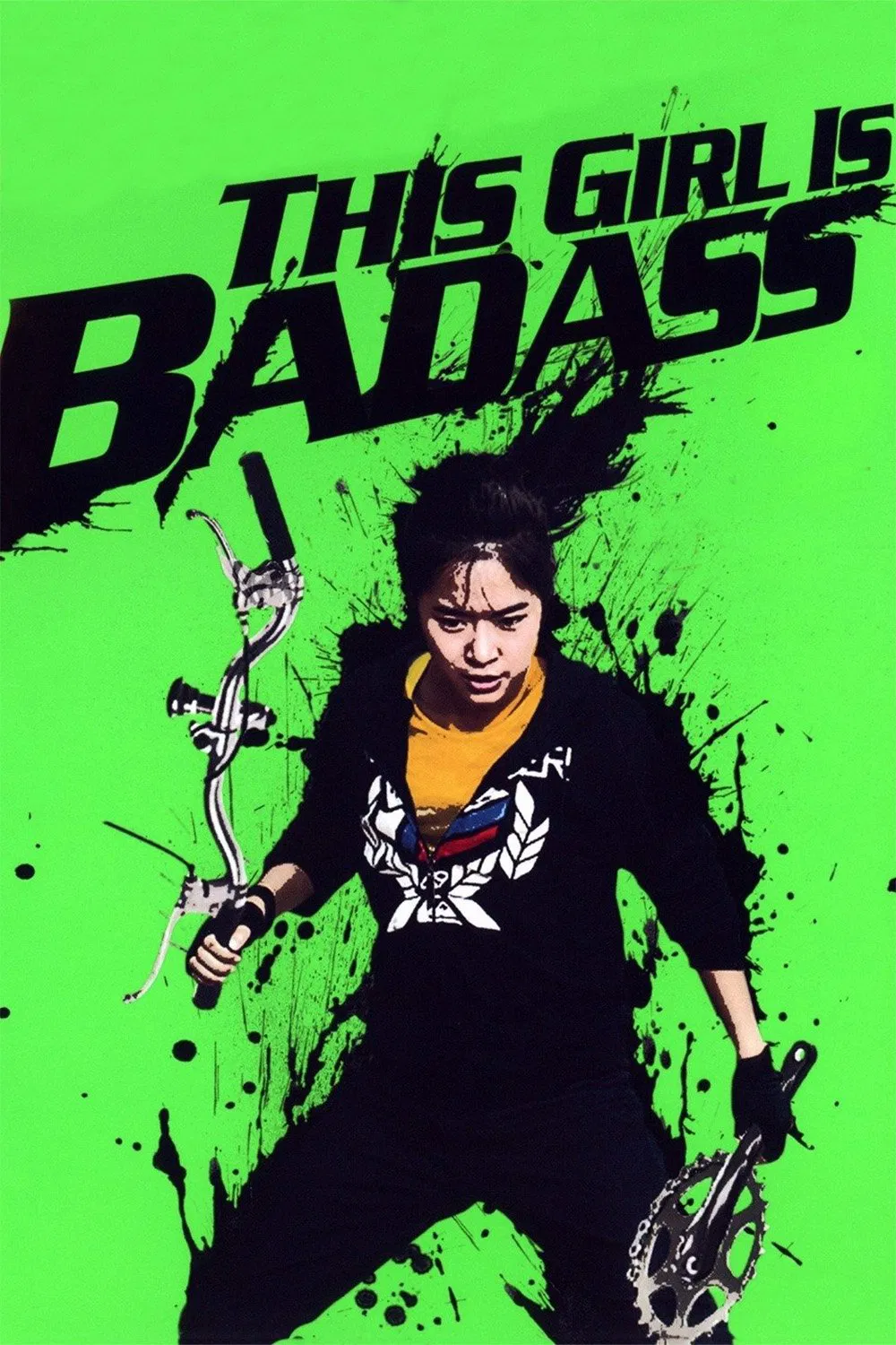 Poster chính thức của phim Phim Hành Động, Phim Hài "Cô Nàng Bá Đạo" (This Girl Is Bad Ass - 2011), với sự tham gia của diễn viên Petchtai Wongkamlao và JeeJa Yanin.