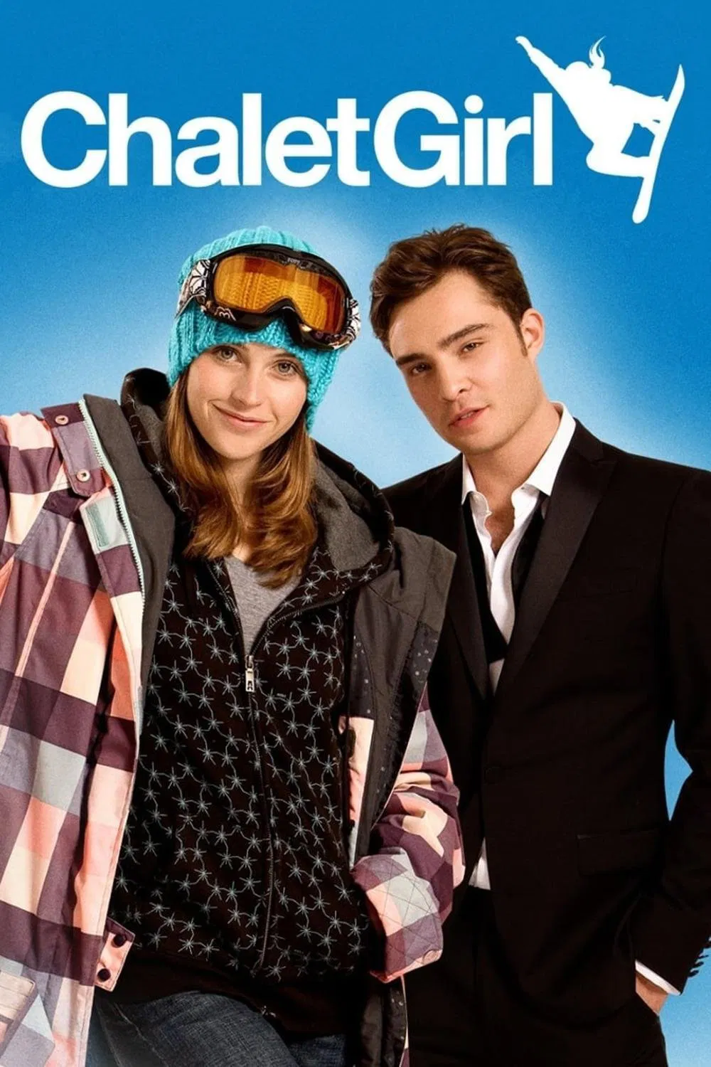Poster chính thức của phim Phim Hài, Phim Tình Cảm "Cô Nàng Trượt Ván" (Chalet Girl - 2011), với sự tham gia của diễn viên Felicity Jones và Ed Westwick.