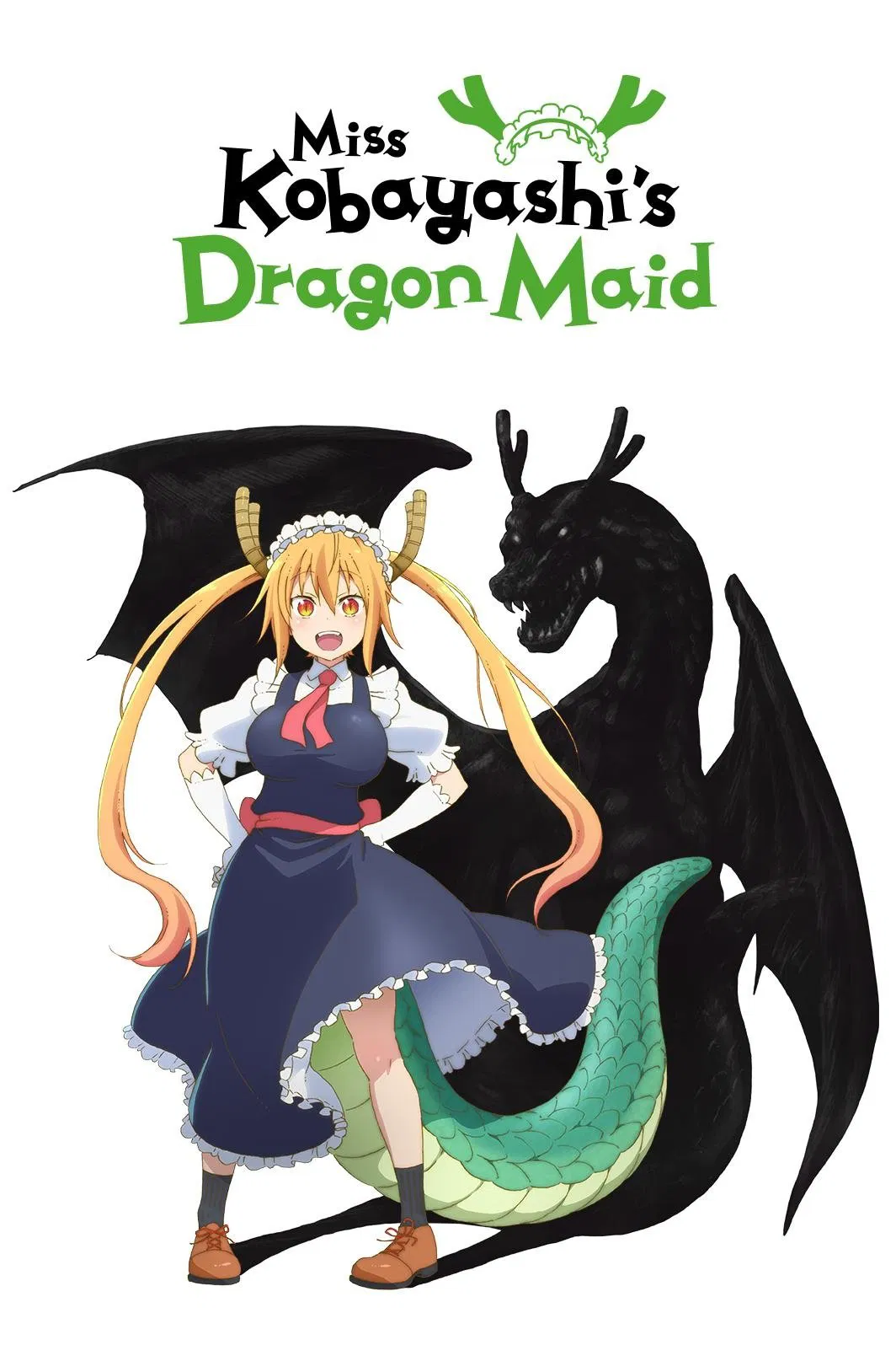 Poster chính thức của phim Phim Hoạt Hình, Phim Hài "Cô Rồng Hầu Gái Của Kobayashi (Phần 2)" (Miss Kobayashi's Dragon Maid - 2017), với sự tham gia của diễn viên Mutsumi Tamura và Yuuki Kuwahara.