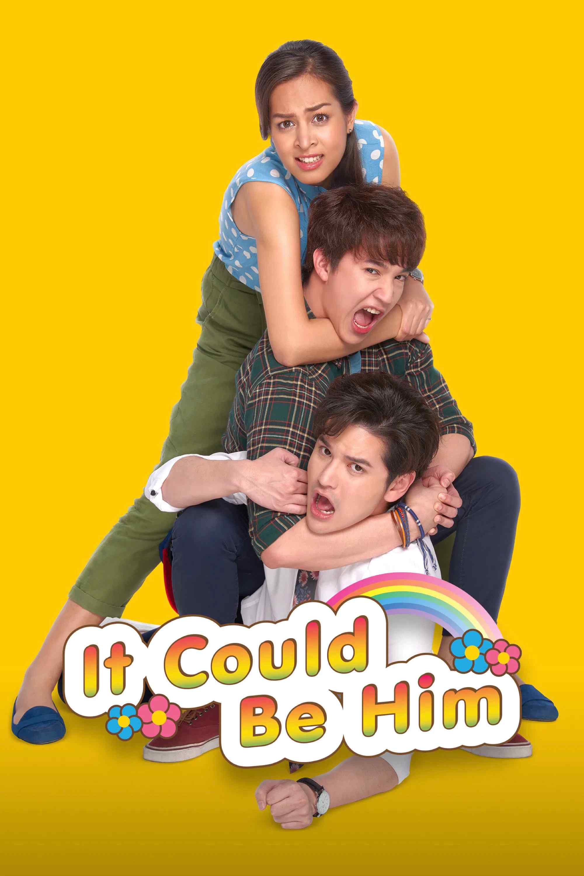 Poster chính thức của phim Phim Hài, Phim Tình Cảm "Có Thể Là Anh Ấy" (It Could Be Him - 2019), với sự tham gia của diễn viên Sattaphong Phiangphor và Rueangritz Siriphanit.