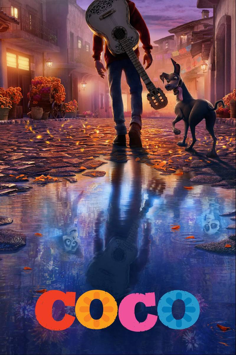 Poster chính thức của phim Phim Gia Đình, Phim Hoạt Hình "Coco: Hội Ngộ Diệu Kỳ" (Coco - 2017), với sự tham gia của diễn viên Anthony Gonzalez và Gael García Bernal.