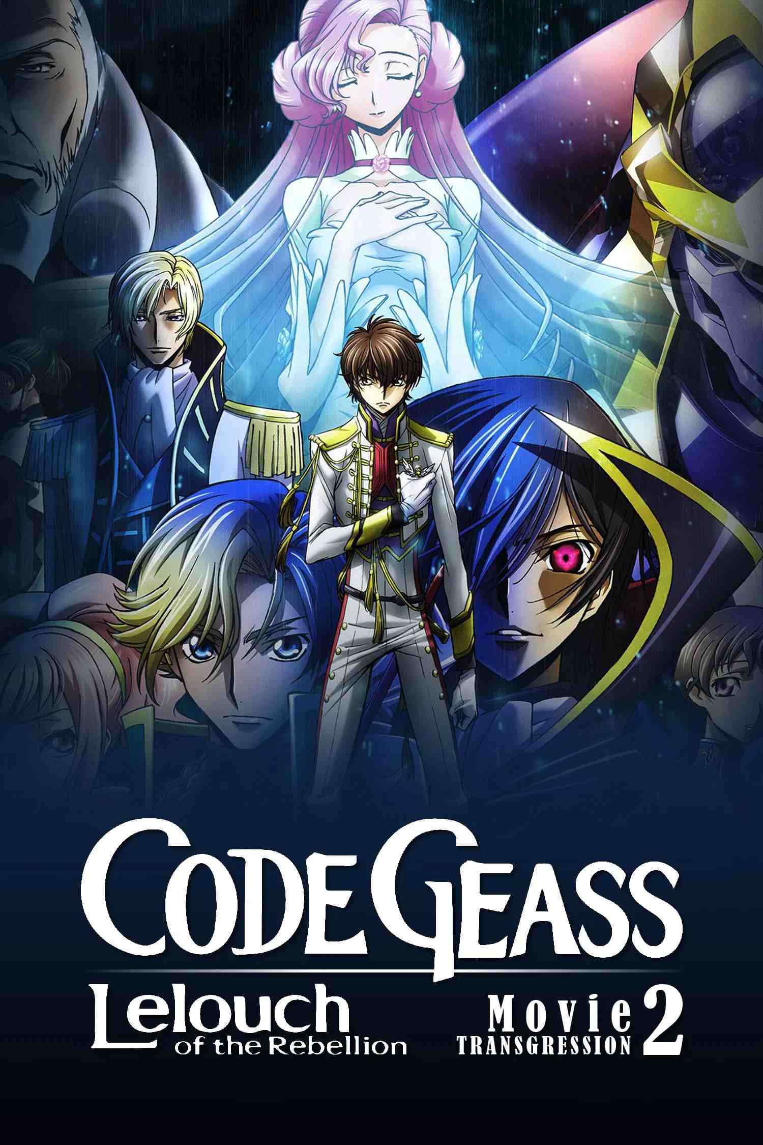 Poster chính thức của phim Phim Viễn Tưởng, Phim Hoạt Hình "Code Geass: Lelouch of the Rebellion II - Transgression" (Code Geass: Lelouch of the Rebellion II - Transgression - 2018), với sự tham gia của diễn viên Jun Fukuyama và Yukana.