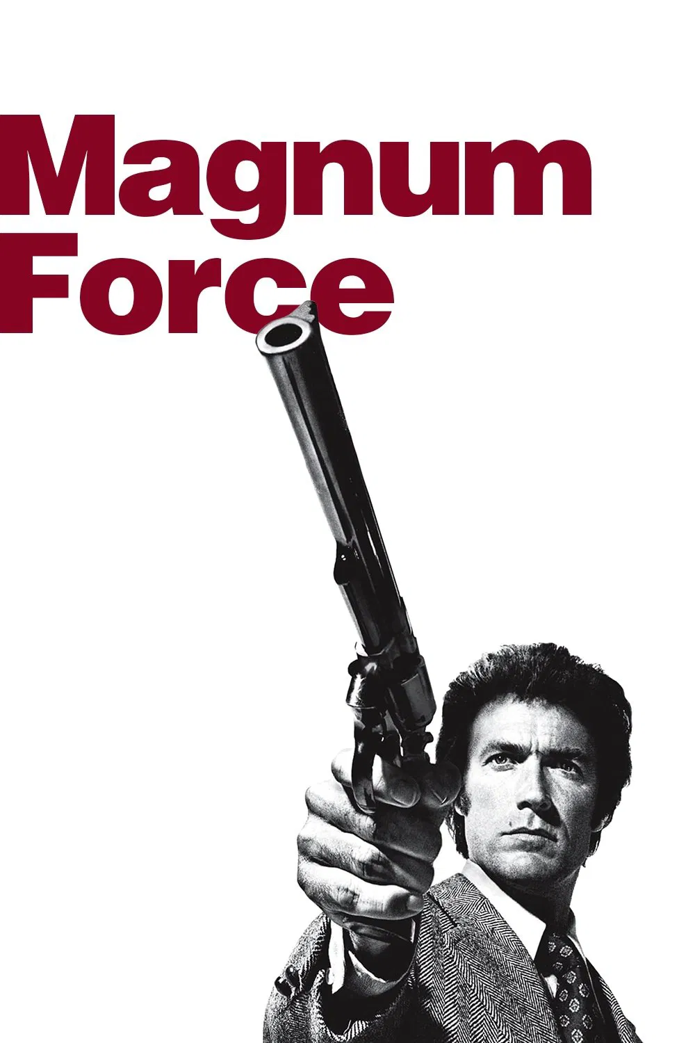 Poster chính thức của phim Phim Tâm Lý, Phim Hình Sự "Cớm Bẩn" (Magnum Force - 1973), với sự tham gia của diễn viên Clint Eastwood và Hal Holbrook.