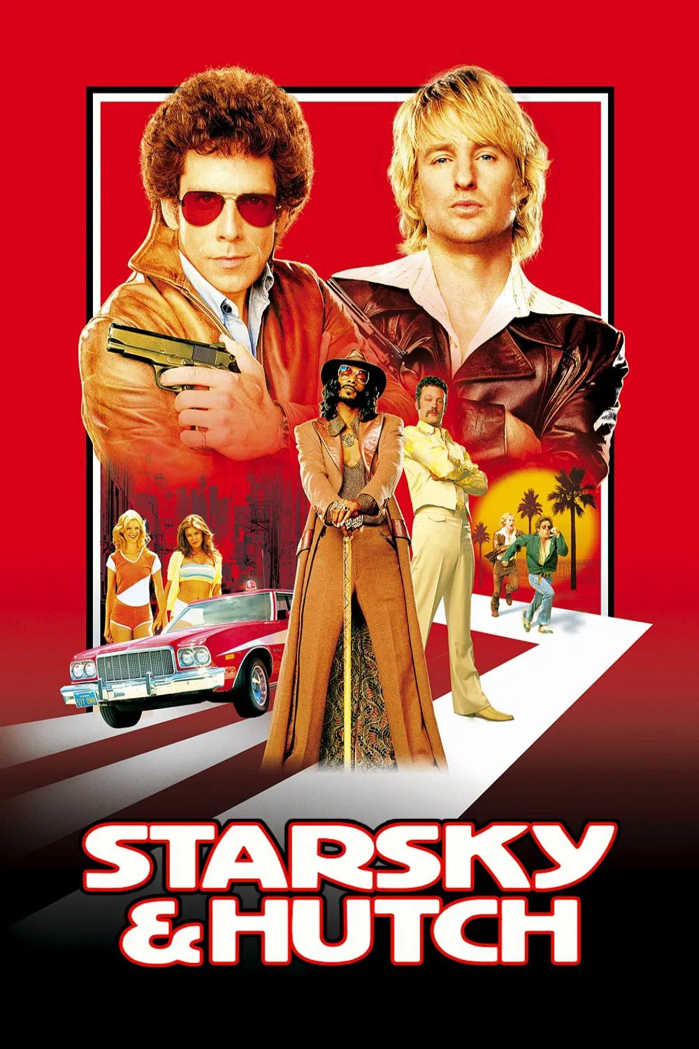 Poster chính thức của phim Phim Hài, Phim Hình Sự "Cớm Chìm, Cớm Nổi" (Starsky & Hutch - 2004), với sự tham gia của diễn viên Ben Stiller và Owen Wilson.